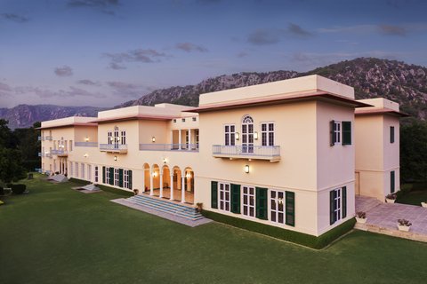 Ramgarh Lodge - Facade and Main Lawns
