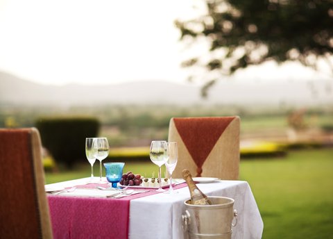 Ramgarh Lodge - Private Dining On Front Lawns