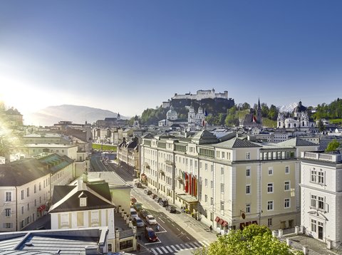 Hotel Sacher Salzburg and Fortress