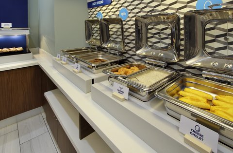 Enjoy omelets and fresh cooked scrambled eggs for breakfast.