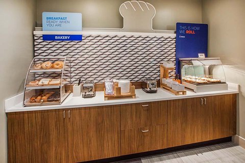 Bakery goods and fresh signature cinnamon rolls for breakfast!