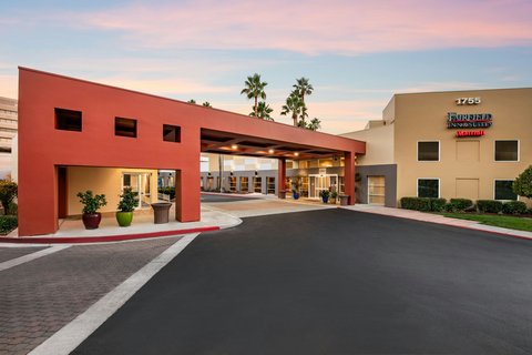 Hotel Exterior at Sunset