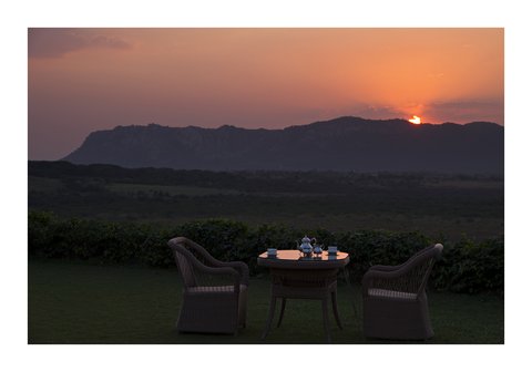 Ramgarh Lodge - High Tea at sundown
