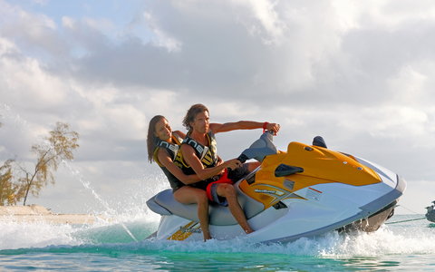 Jet skiing