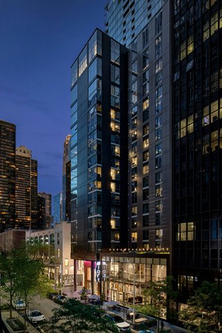 Hotel Exterior at Dusk