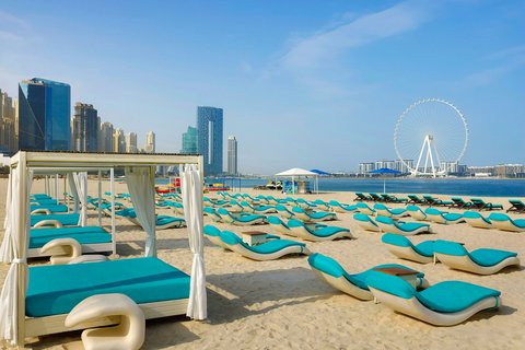 The beach area of the resort