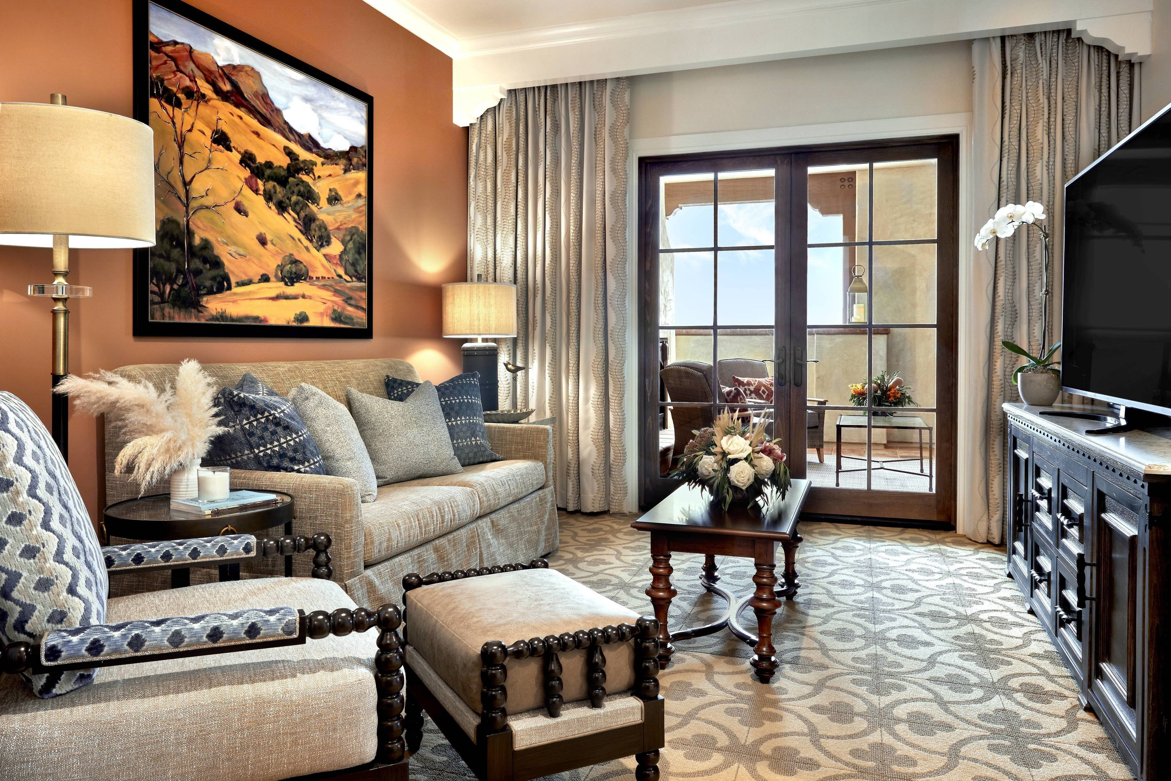 Inn at the Mission San Juan Capistrano Autograph Collection-guestroom-One-Bedroom Suite - Living Area.jpg