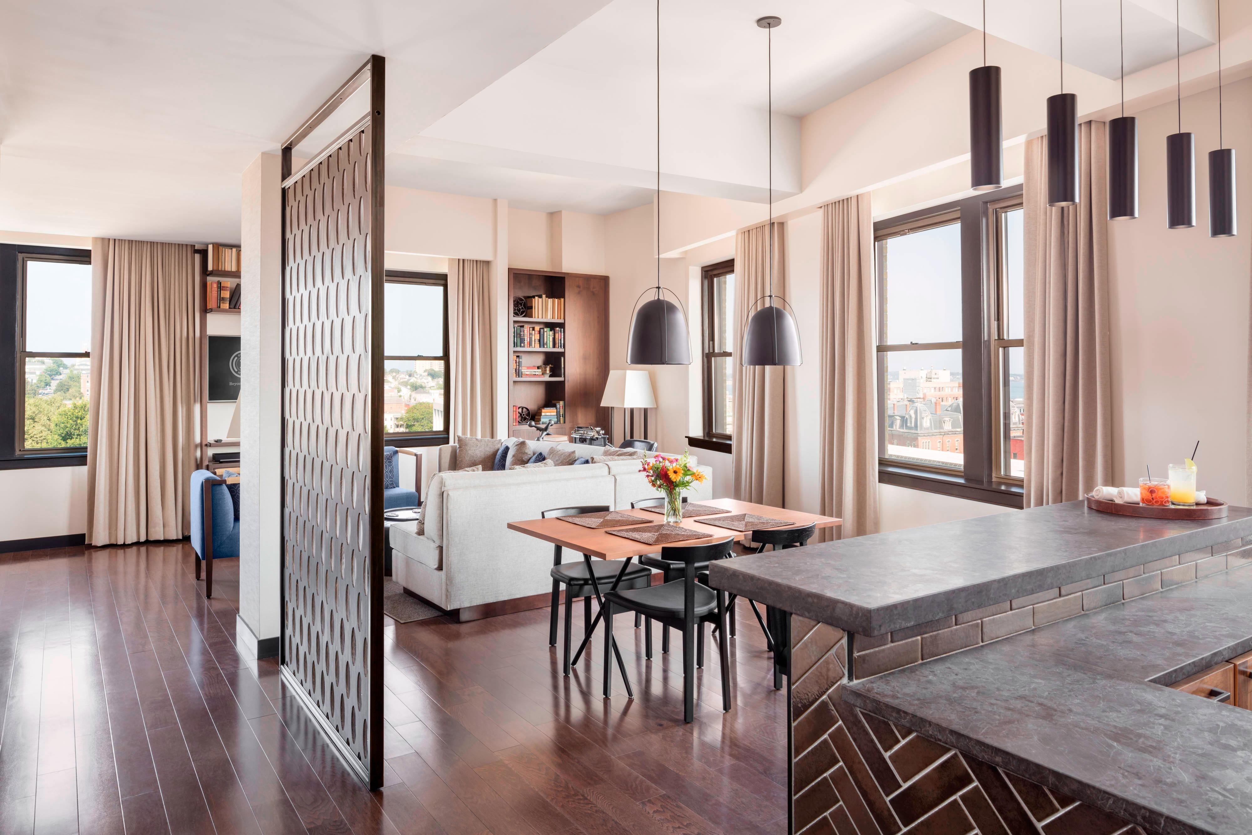 The Press Hotel Autograph Collection-guestroom-The Penthouse Suite Dining Area.jpg