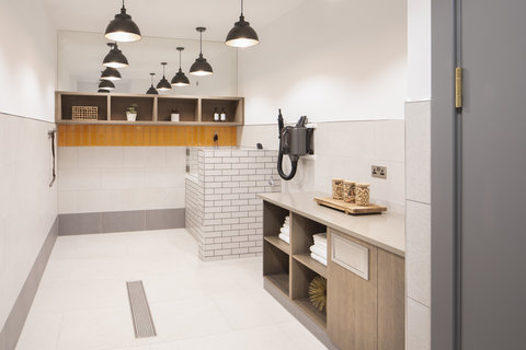 Pet wash area