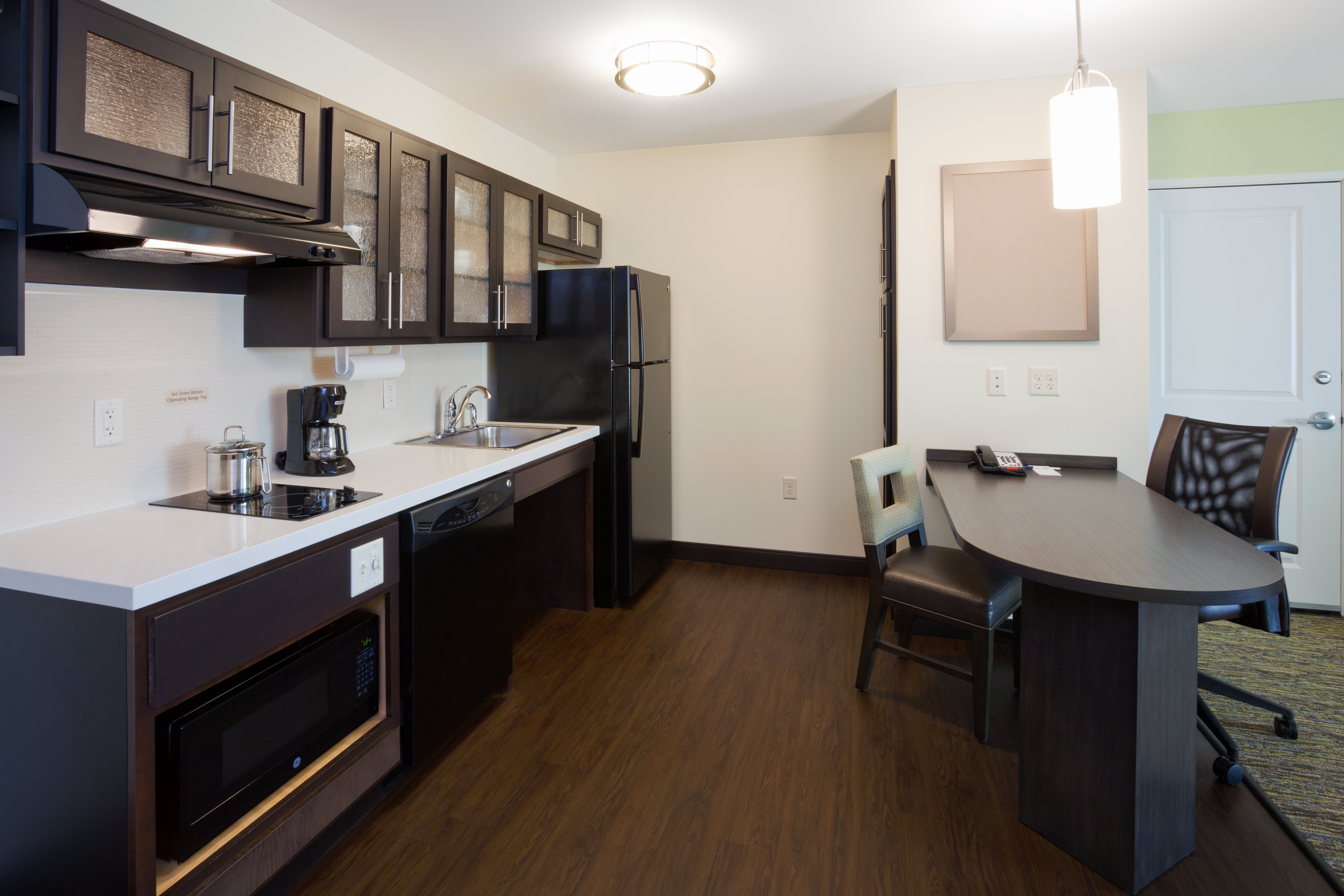 Kitchen and Office in our ADA One Bedroom Suite