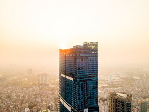 The highest hotel in Hanoi, at 300m above ground level