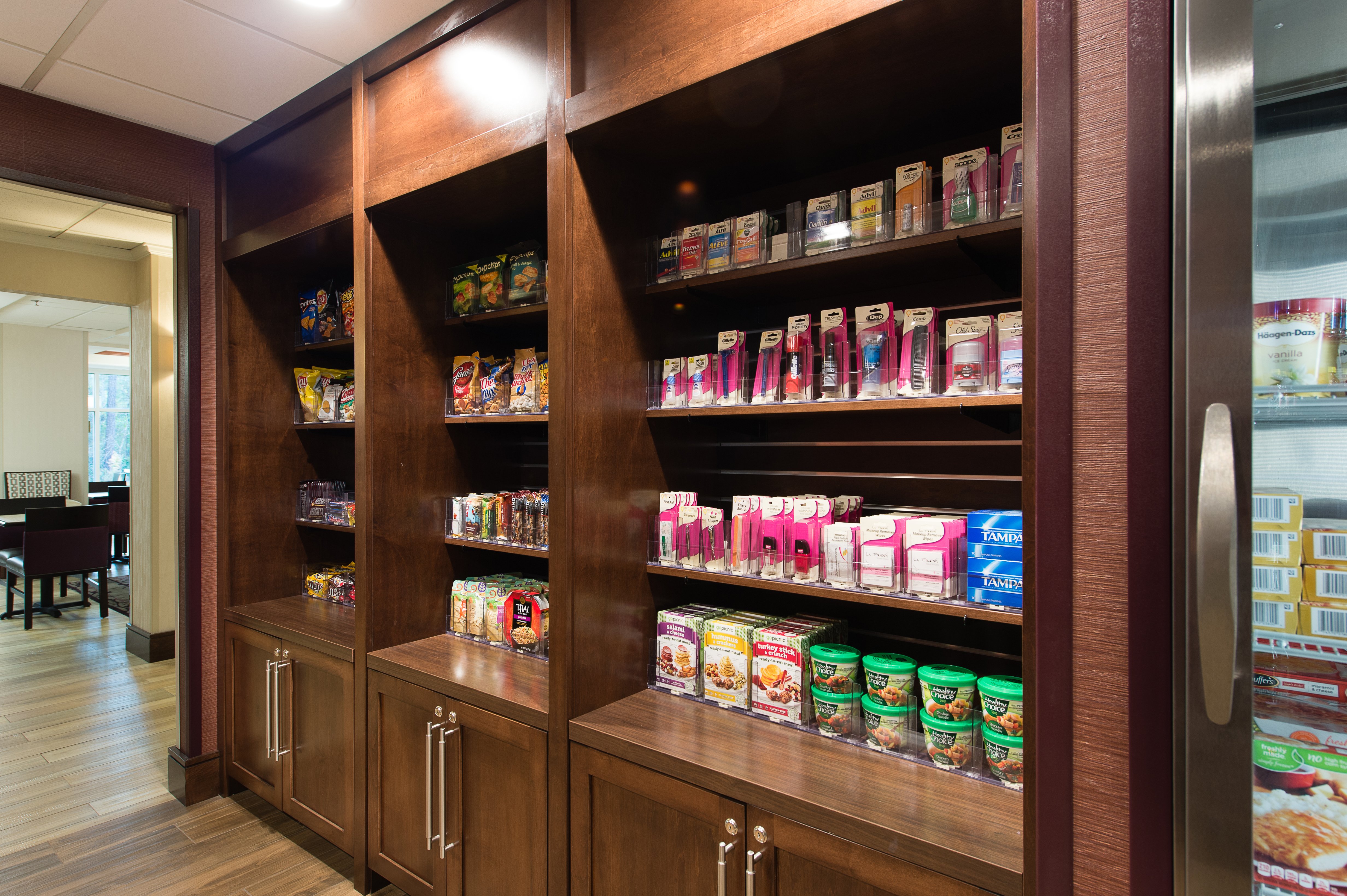 Our Suite Shop is loaded with snacks, drinks, and other items