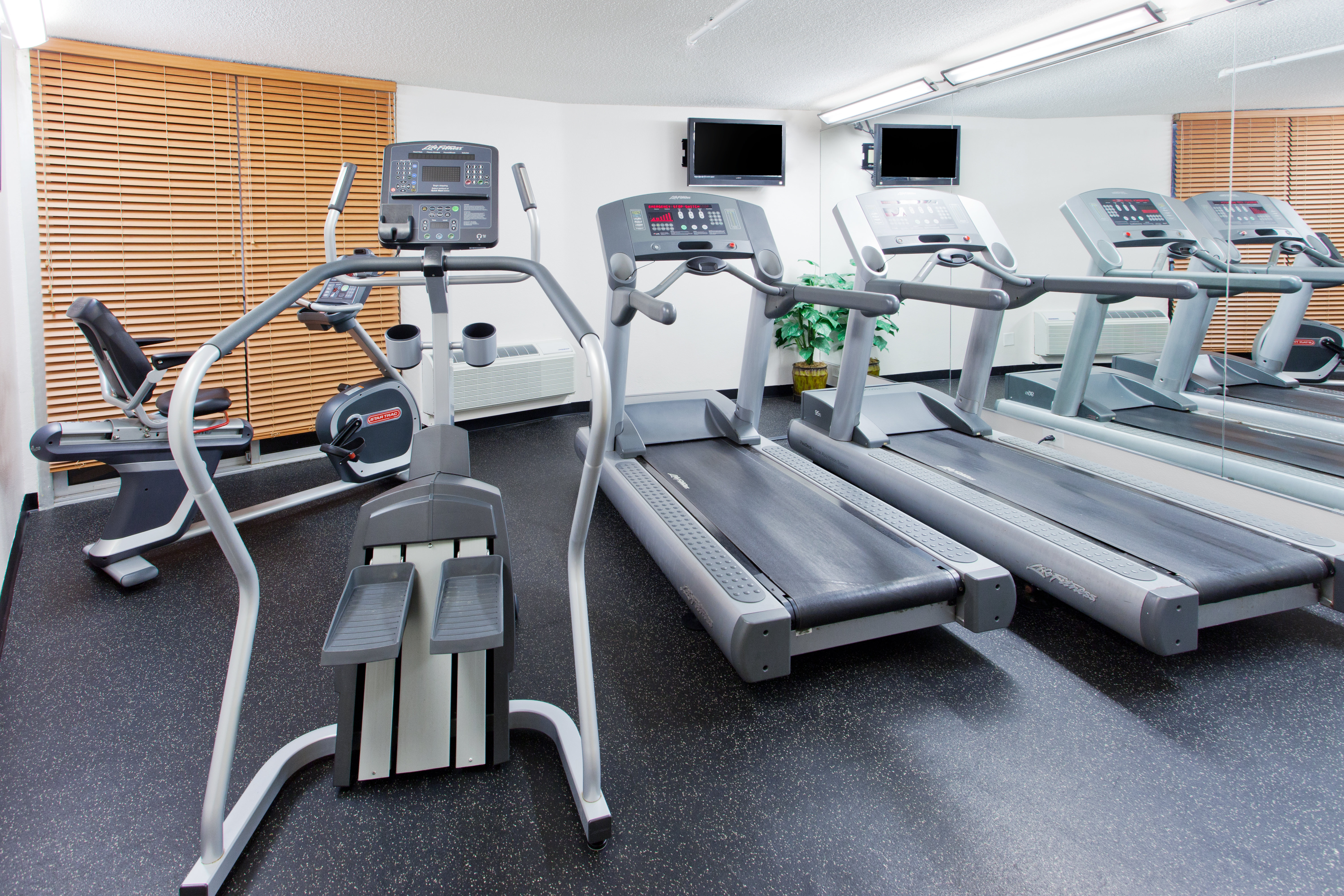 Cardio equipment available on site