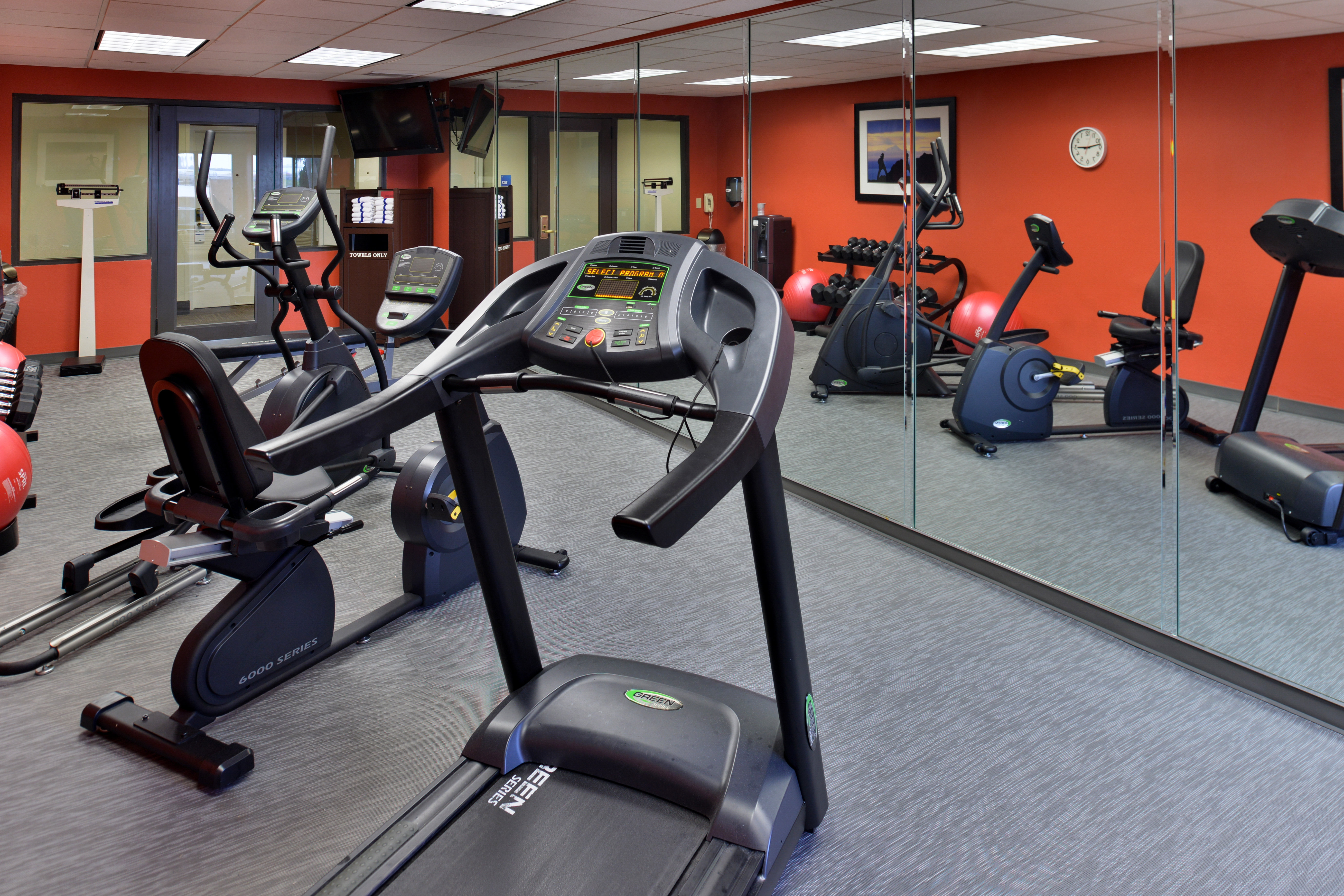 Fitness room offering state of the art equipment 