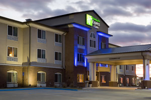 nevada inn express holiday suites hotel exterior mo