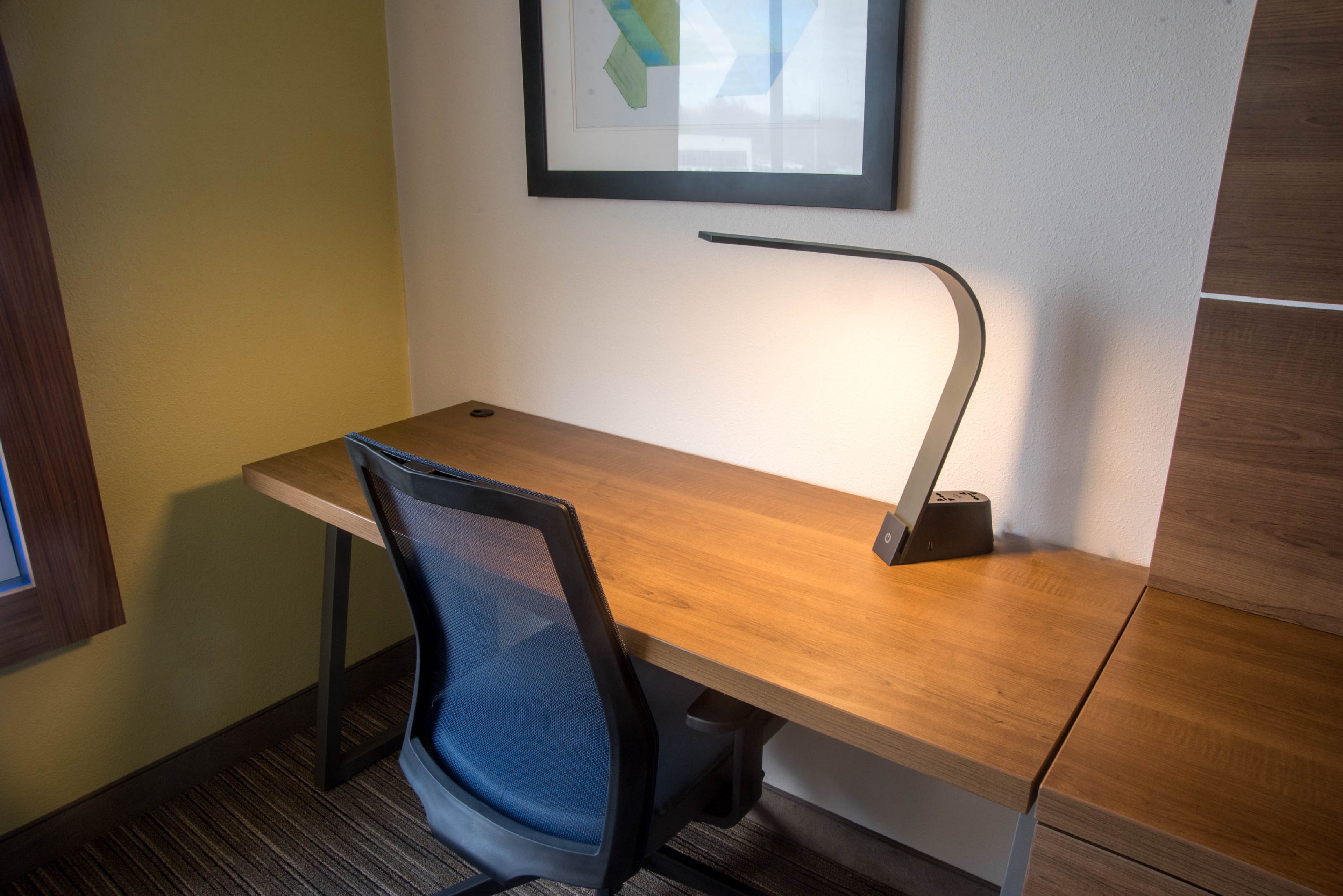 Large Desk and Lamp in each Guest Room
