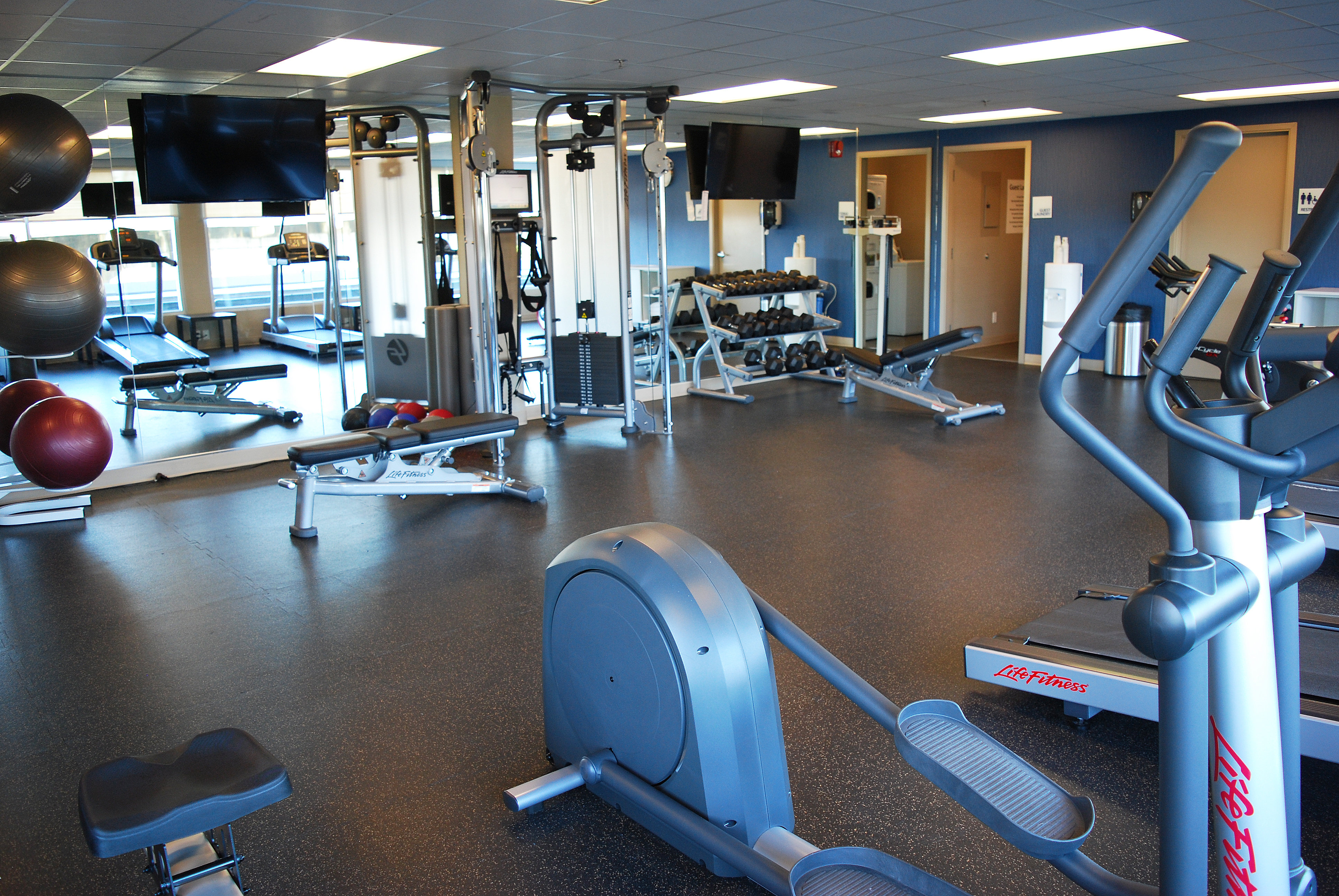 Stay connected to your wellness goals in our Fitness Center.