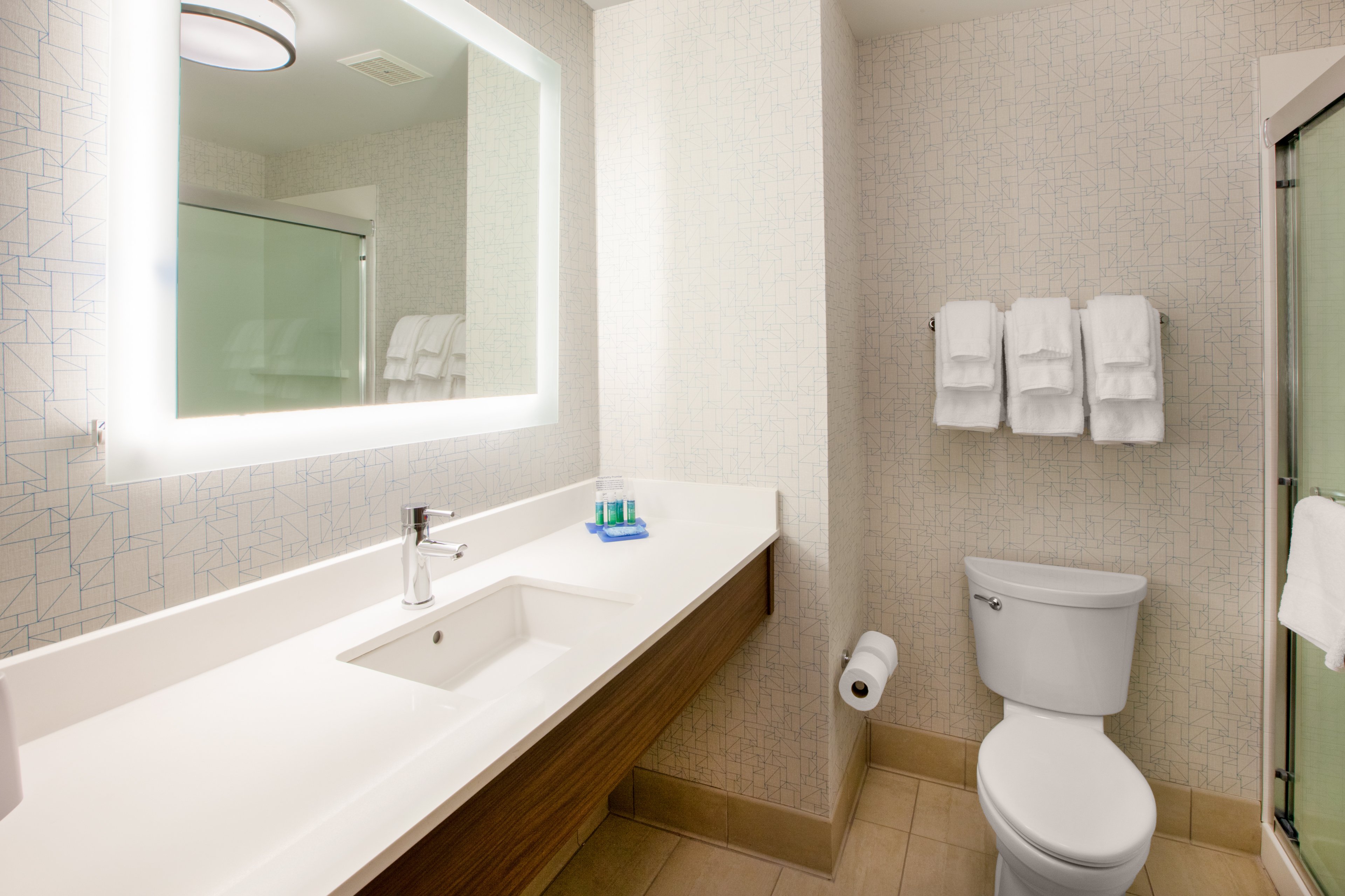 HOLIDAY INN EXP STES EL DORADO BY I-guestroom-Get ready in our spacious standard bathroom.jpg