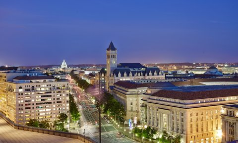 The U.S. Capitol Building seen from The Willard.