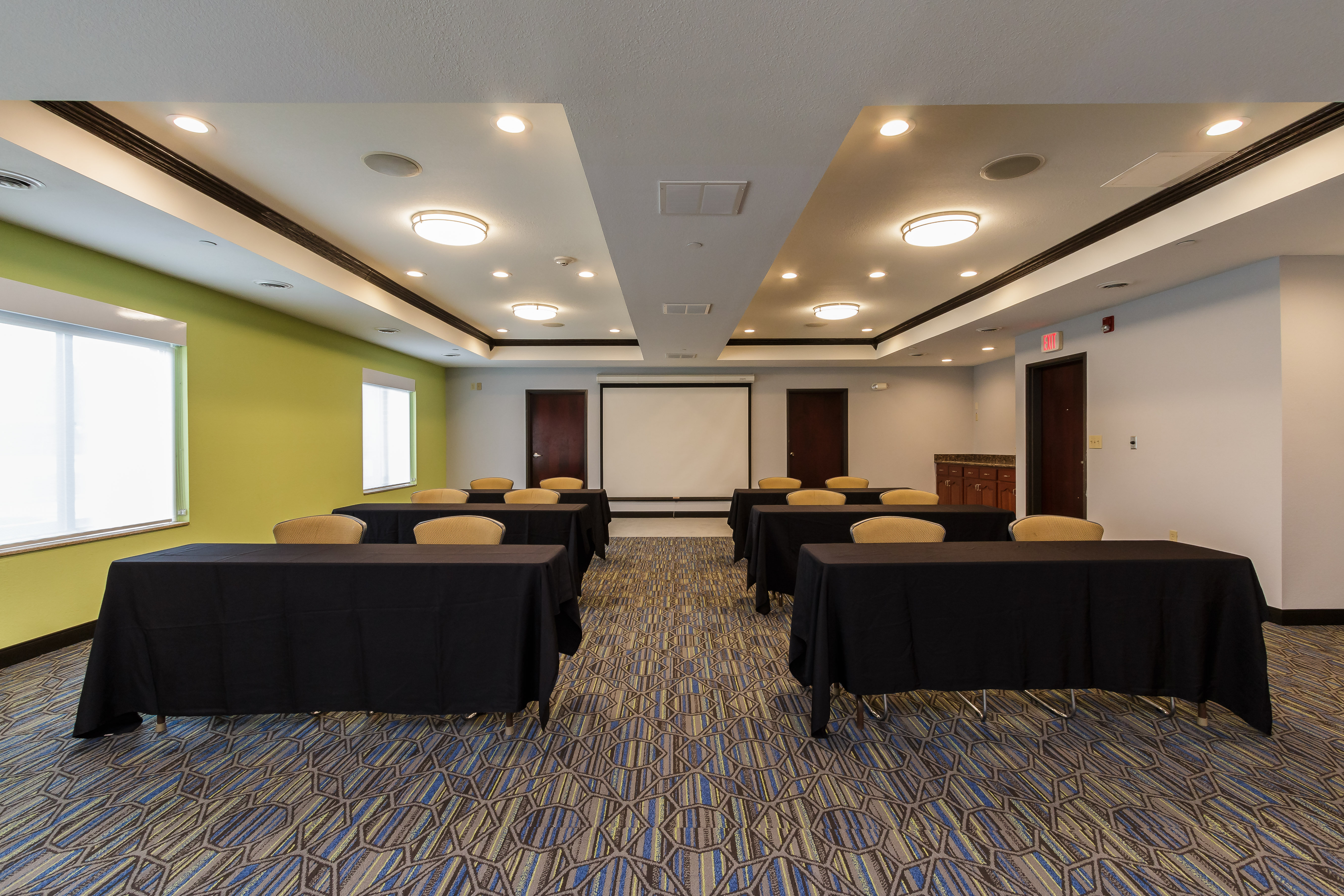 Our newly renovated meeting space can accommodate your next event!