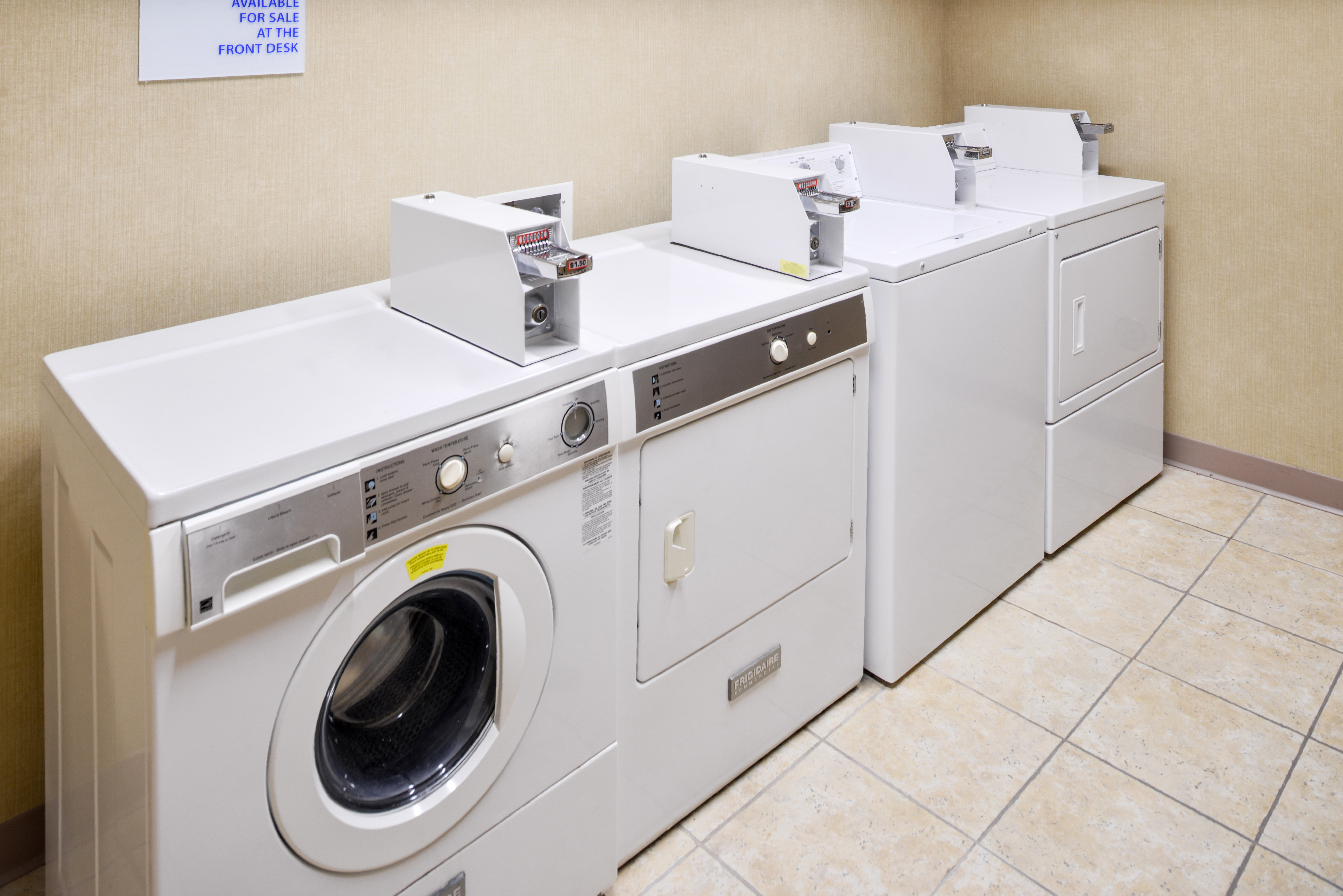 Guest Laundry Available with Keyed Access