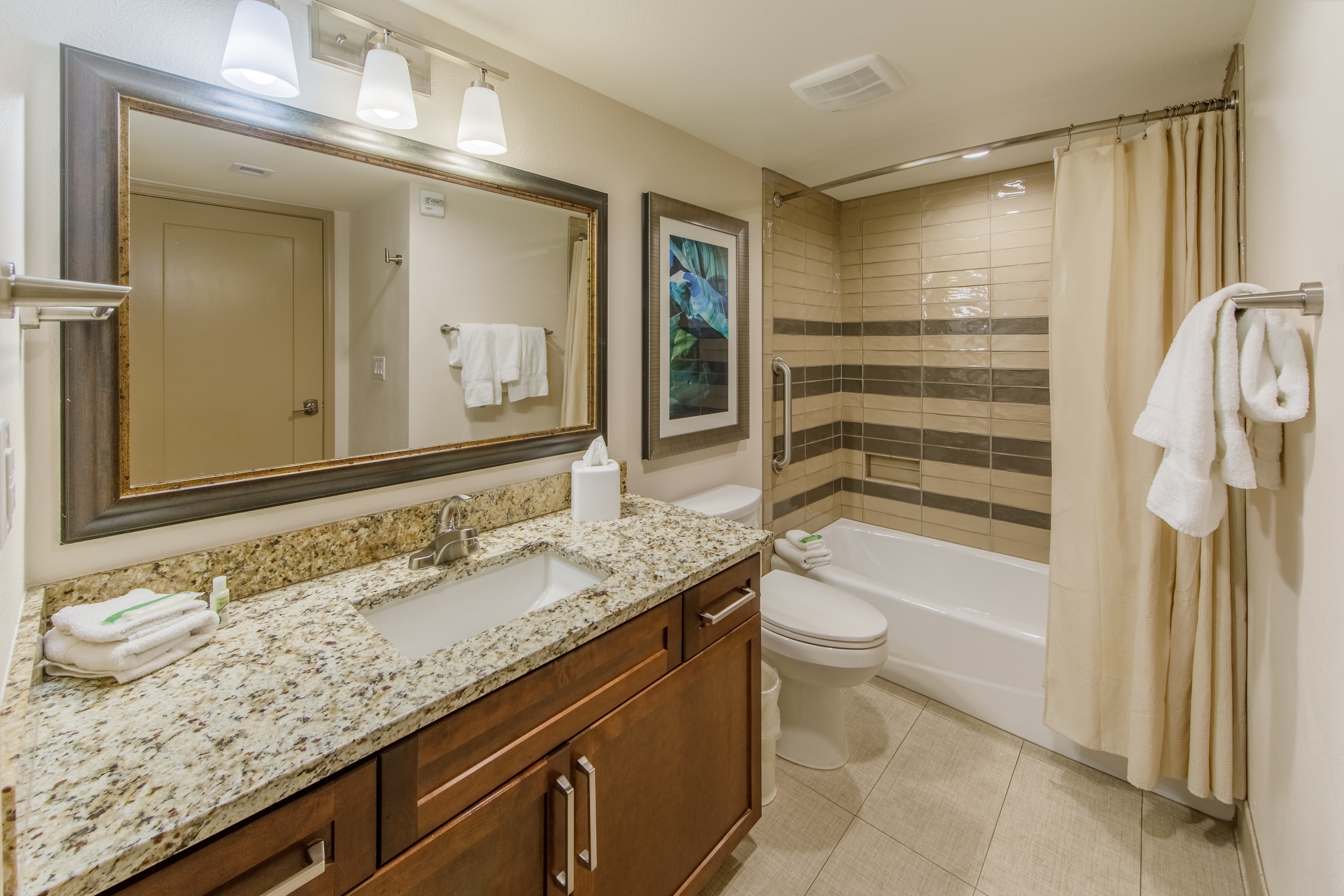 All of our villas offer spacious bathrooms
