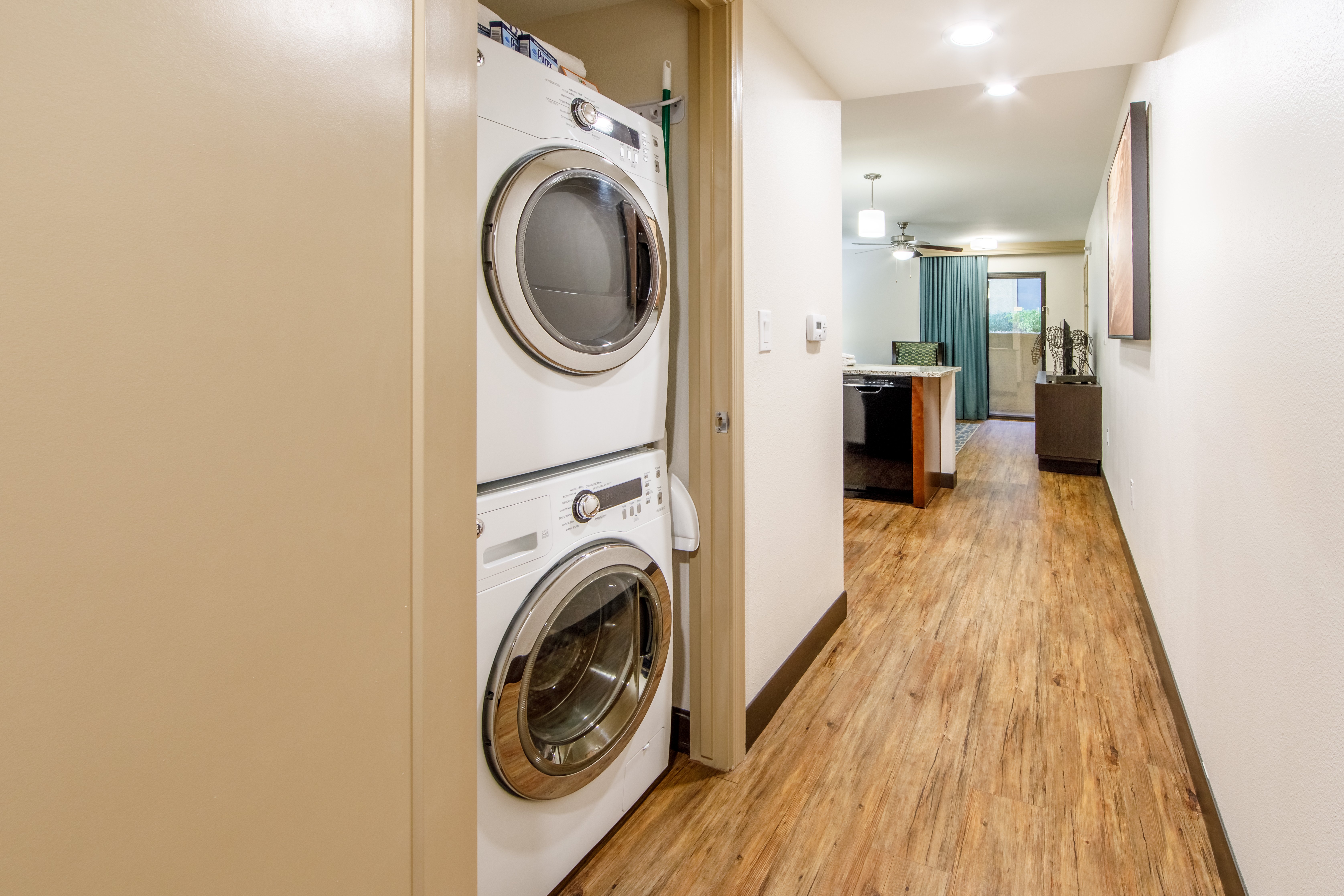 Enjoy the ease of an in-unit washer and dryer