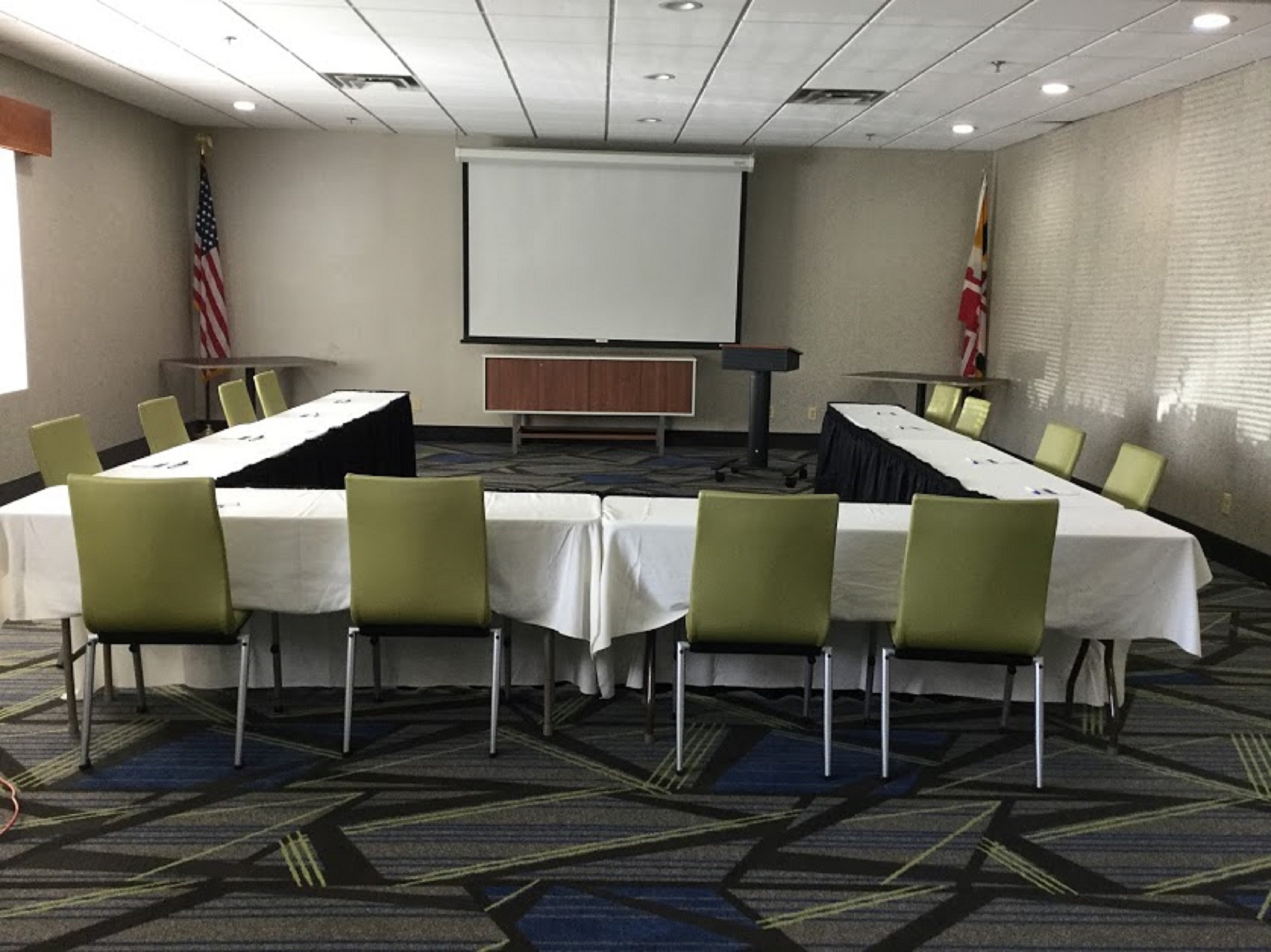 Our St. Michaels Meeting Room Set Up for 12 People