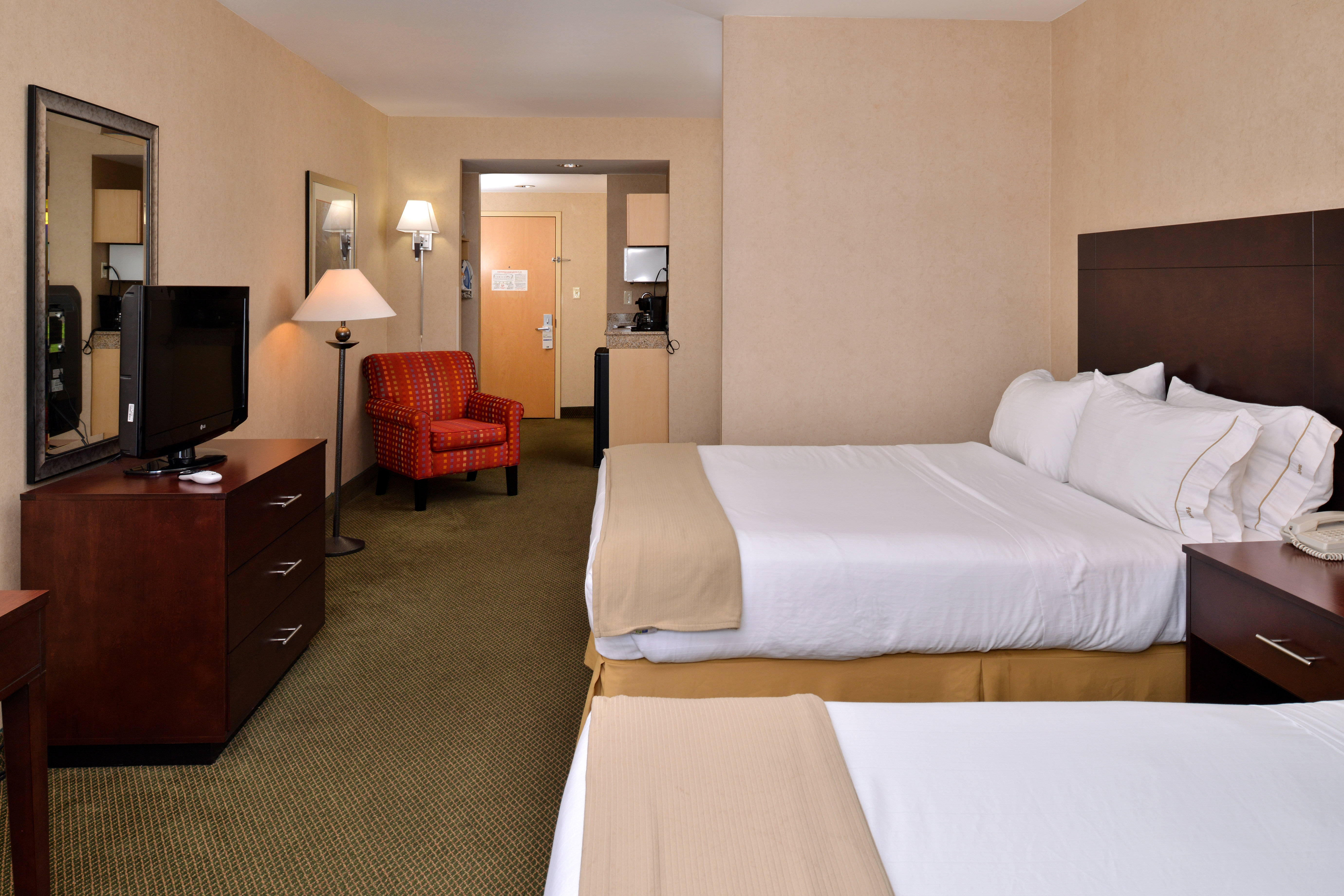 The larger family will enjoy our suite with two beds and a sleeper