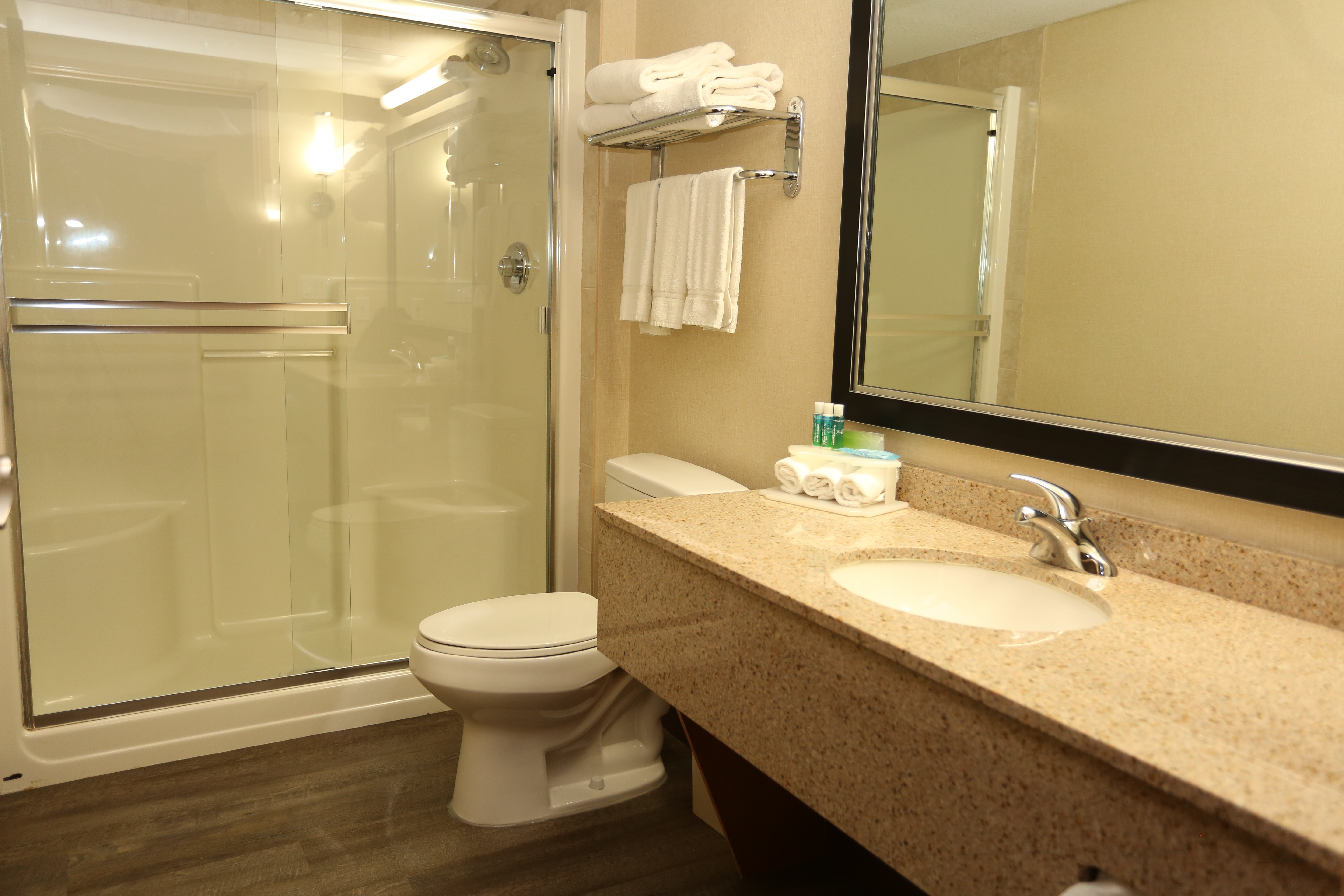 Spacious Bathroom with Walk-in Shower