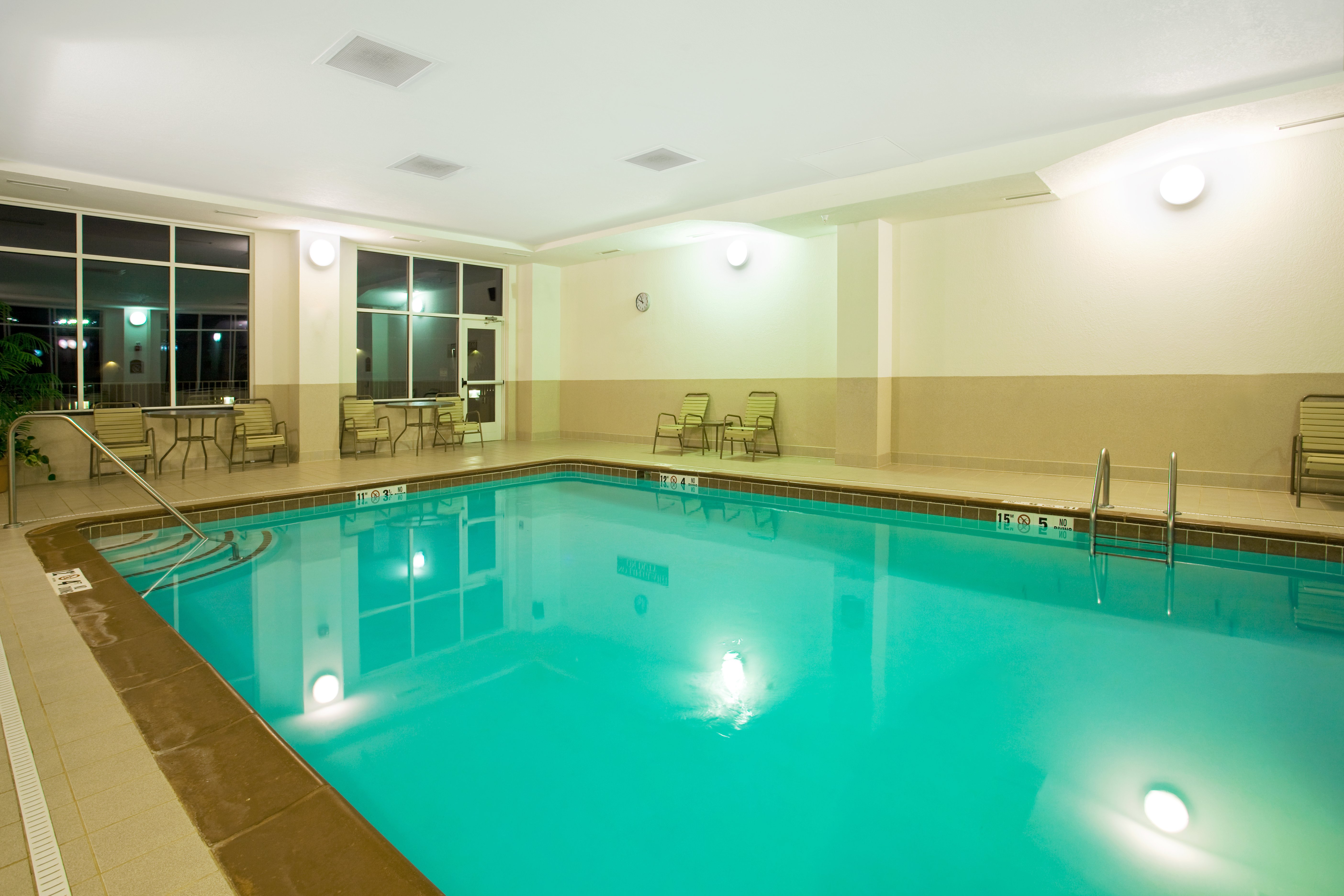 Have a morning or afternoon dip in our heated indoor pool.