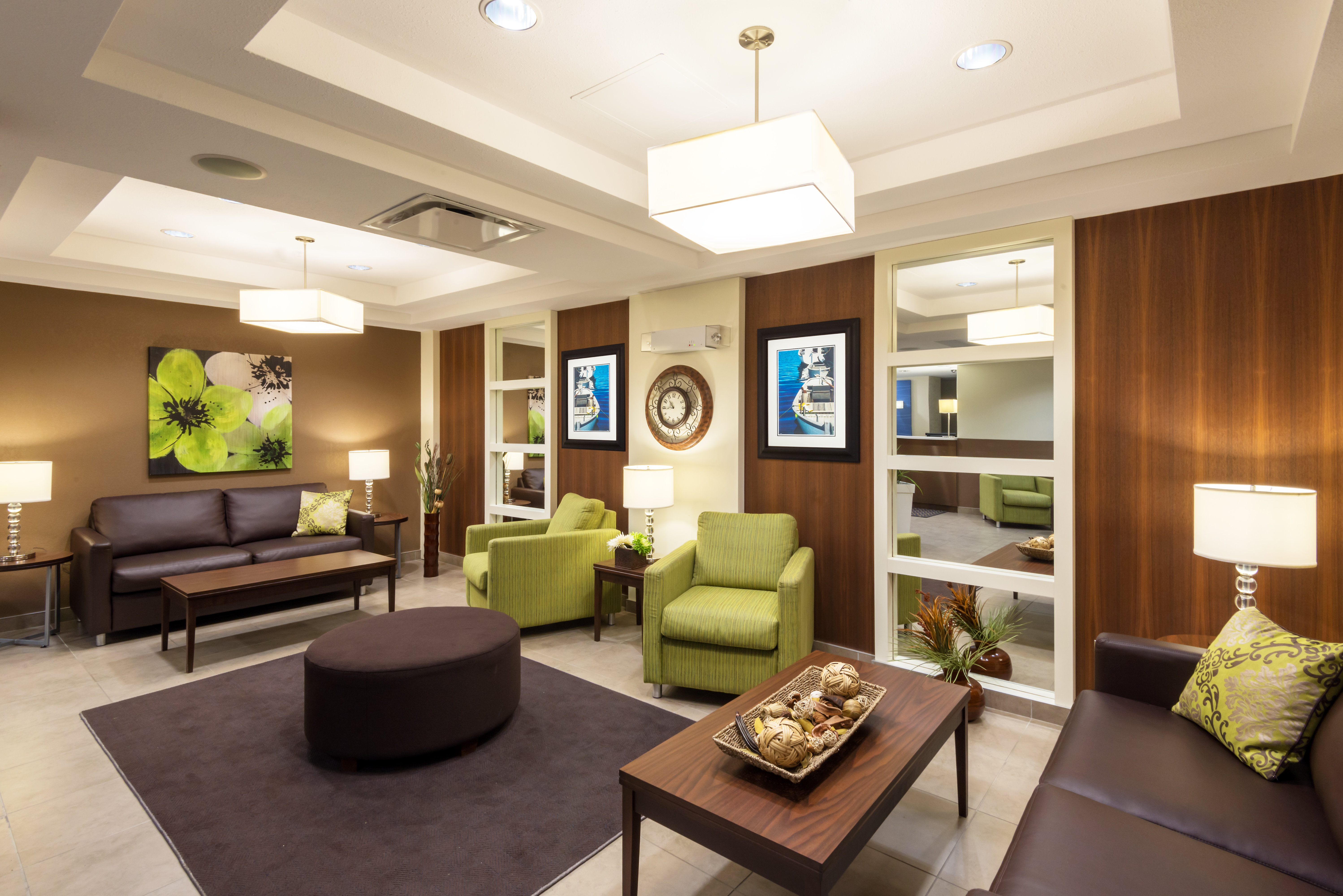 Our lobby waiting area offers seating for your convenience.