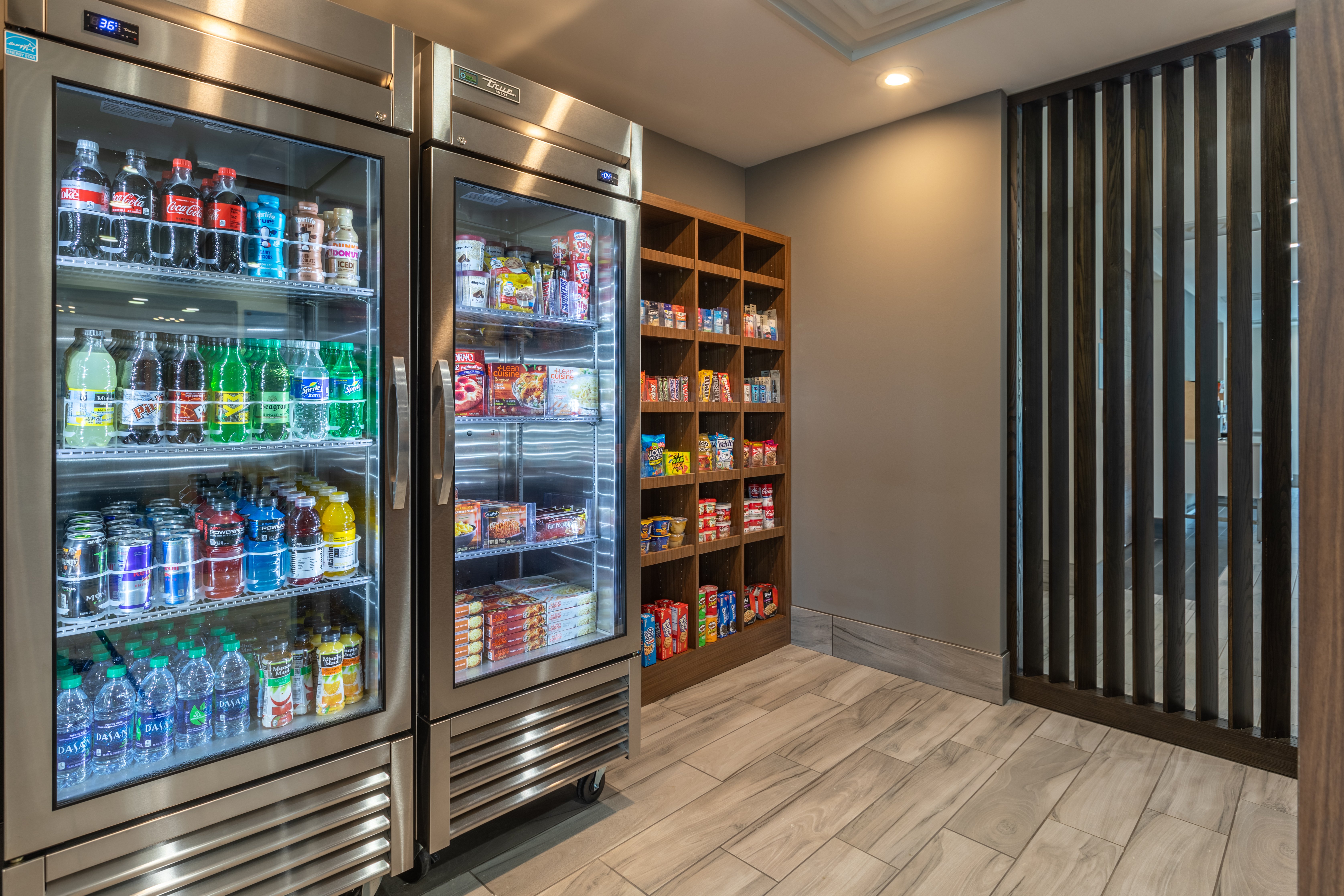 Enjoy or fully stocked pantry if you want to relax in your room