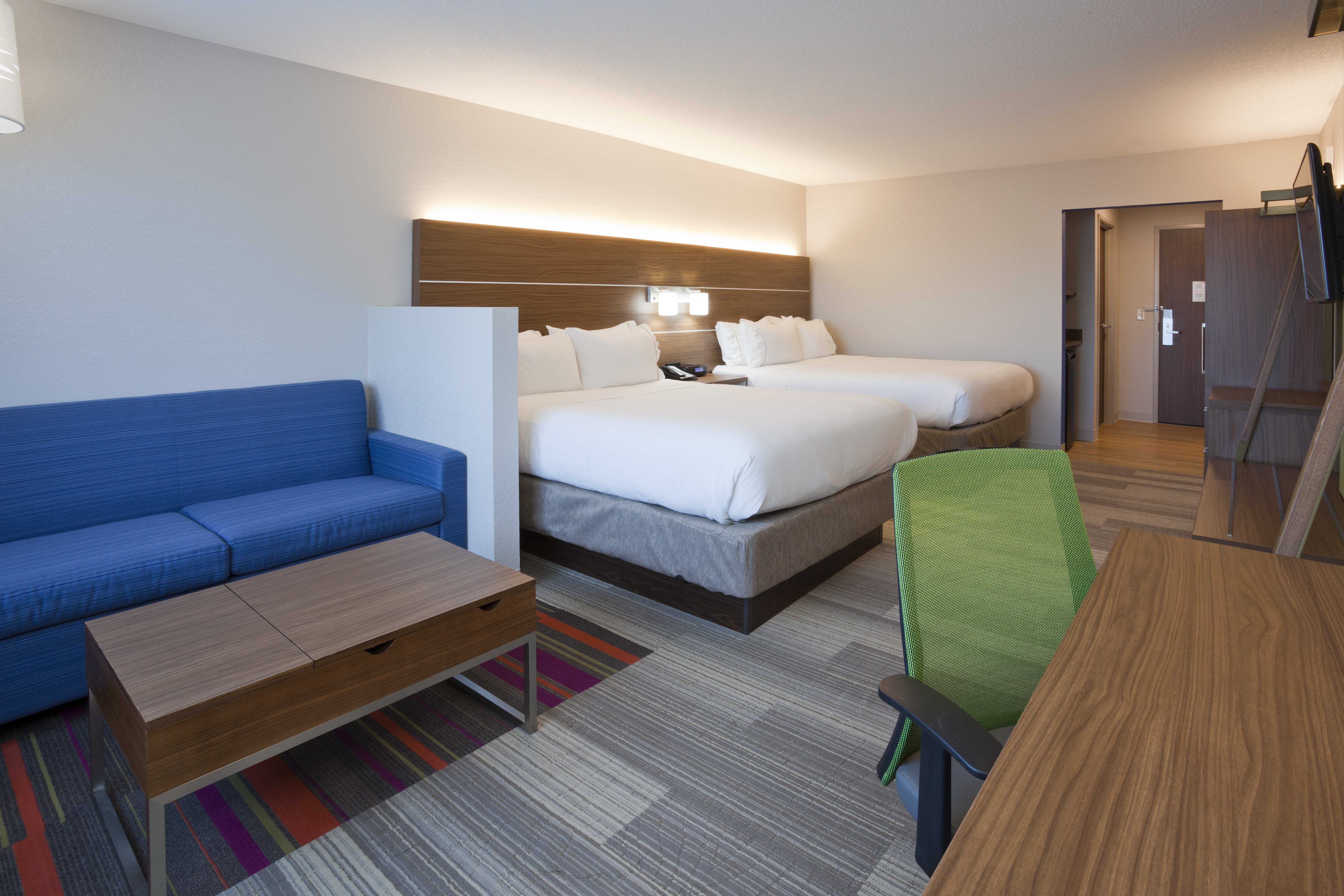 Our 2 Queen bed suites with large sofa bed are great for families!
