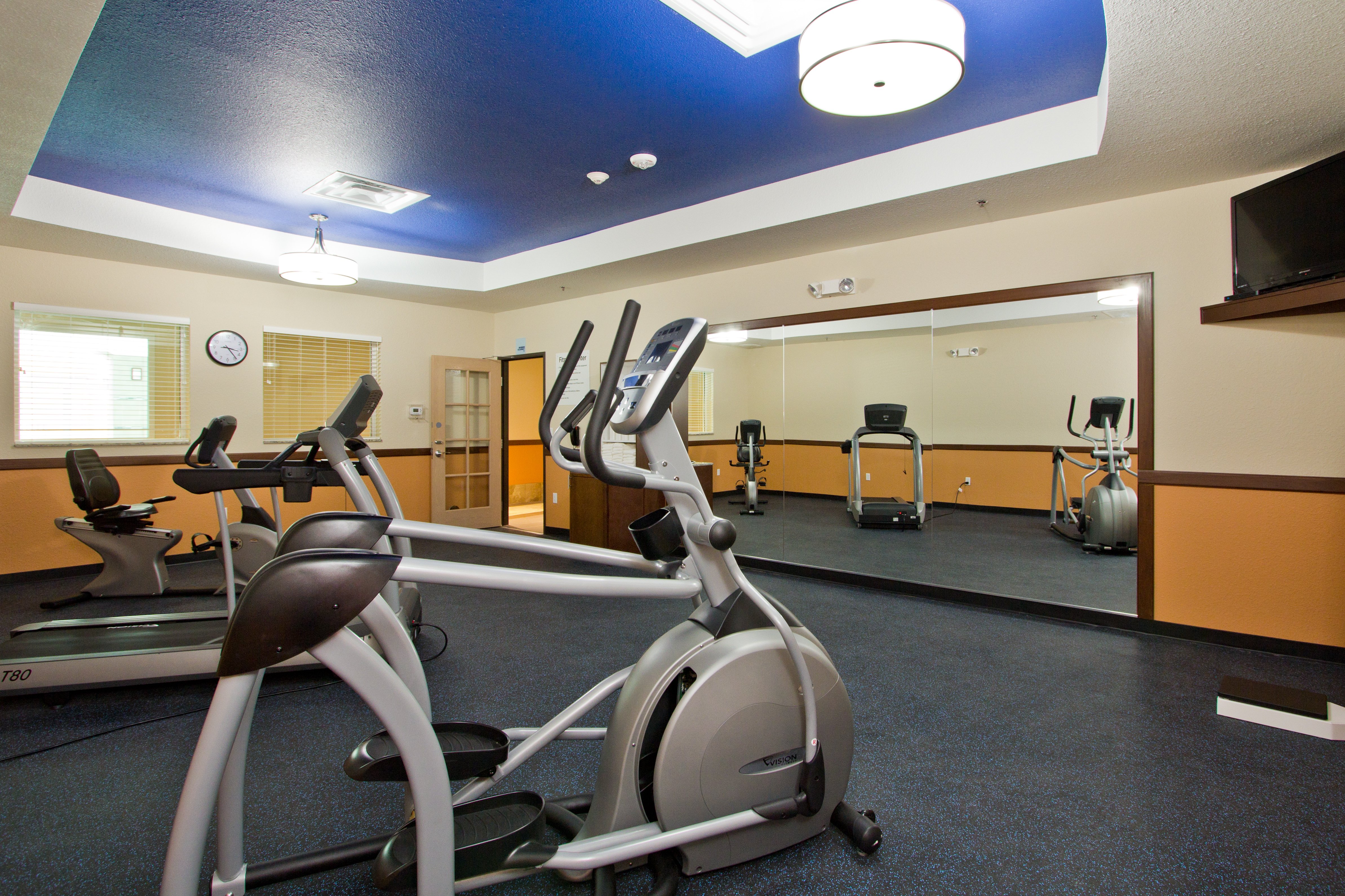 On-Site 24 Hour Fitness Center w/ stationary bike & Elliptical