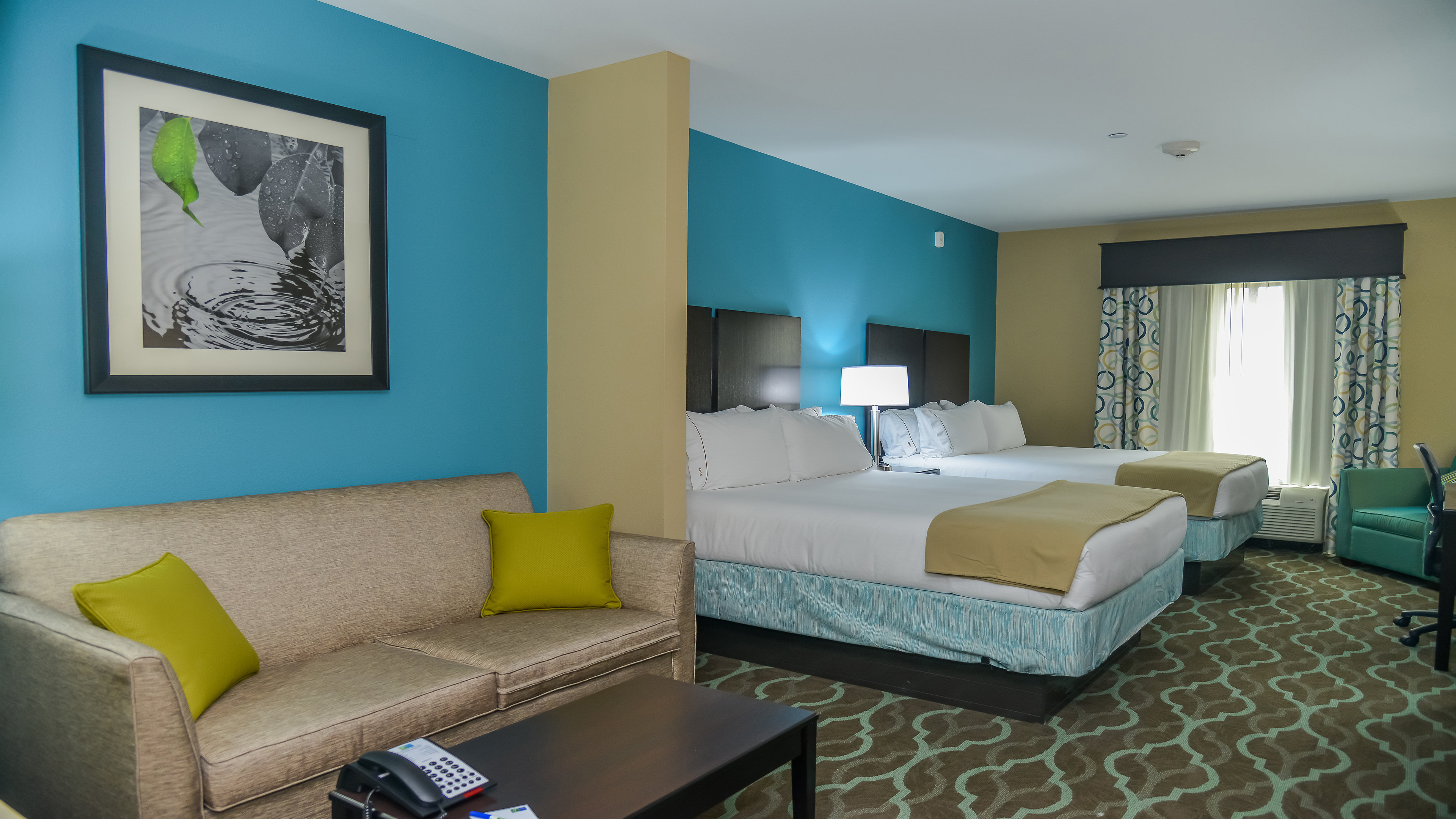HOLIDAY INN EXP STES CUERO BY IHG-guestroom-Double Queen Suite w/Living Room at Holiday Inn Express Cuero TX.jpg