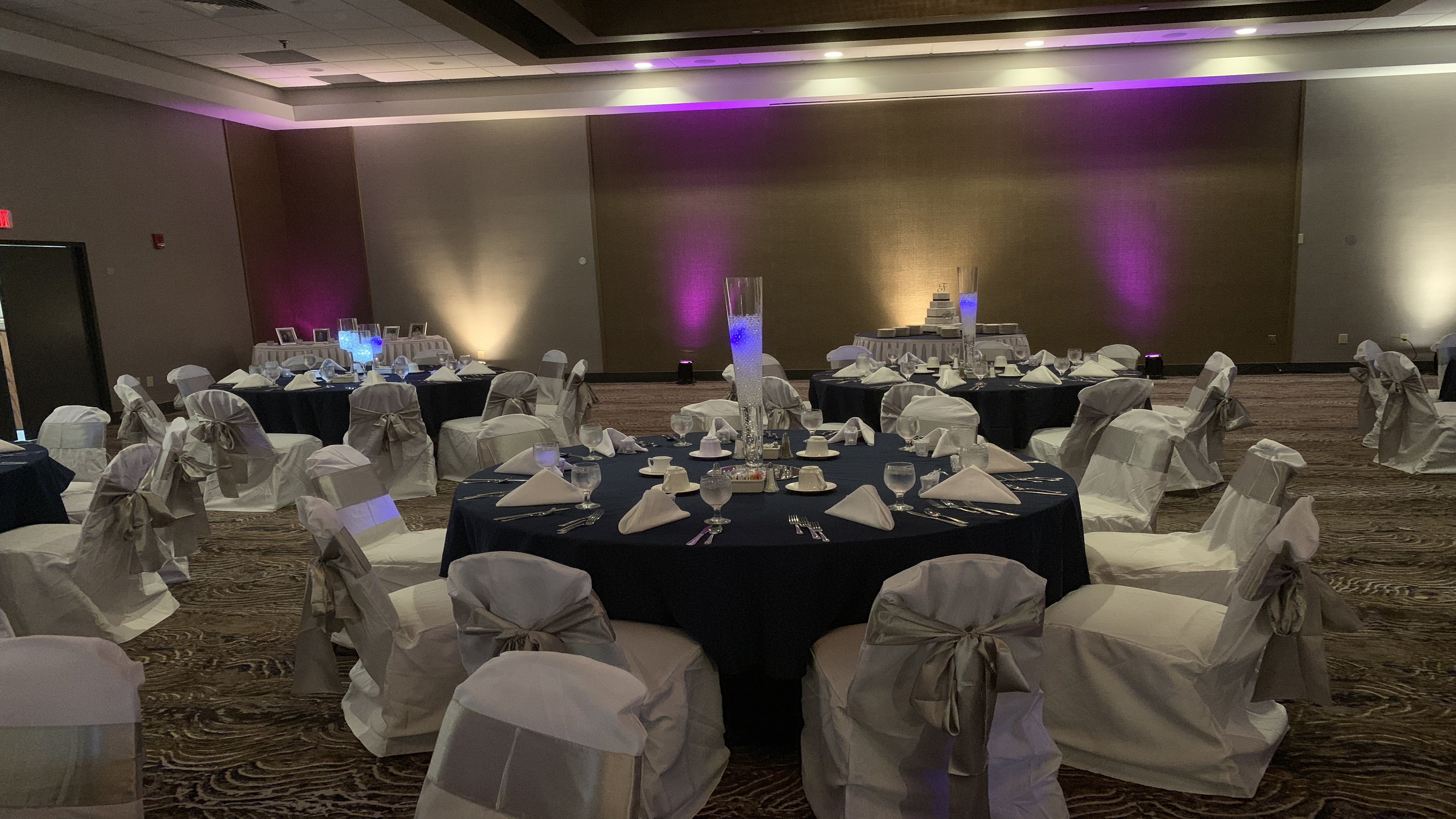 The Grove Ballroom set up for a Wedding