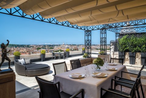 Villa Medici Penthouse Suite Terrace