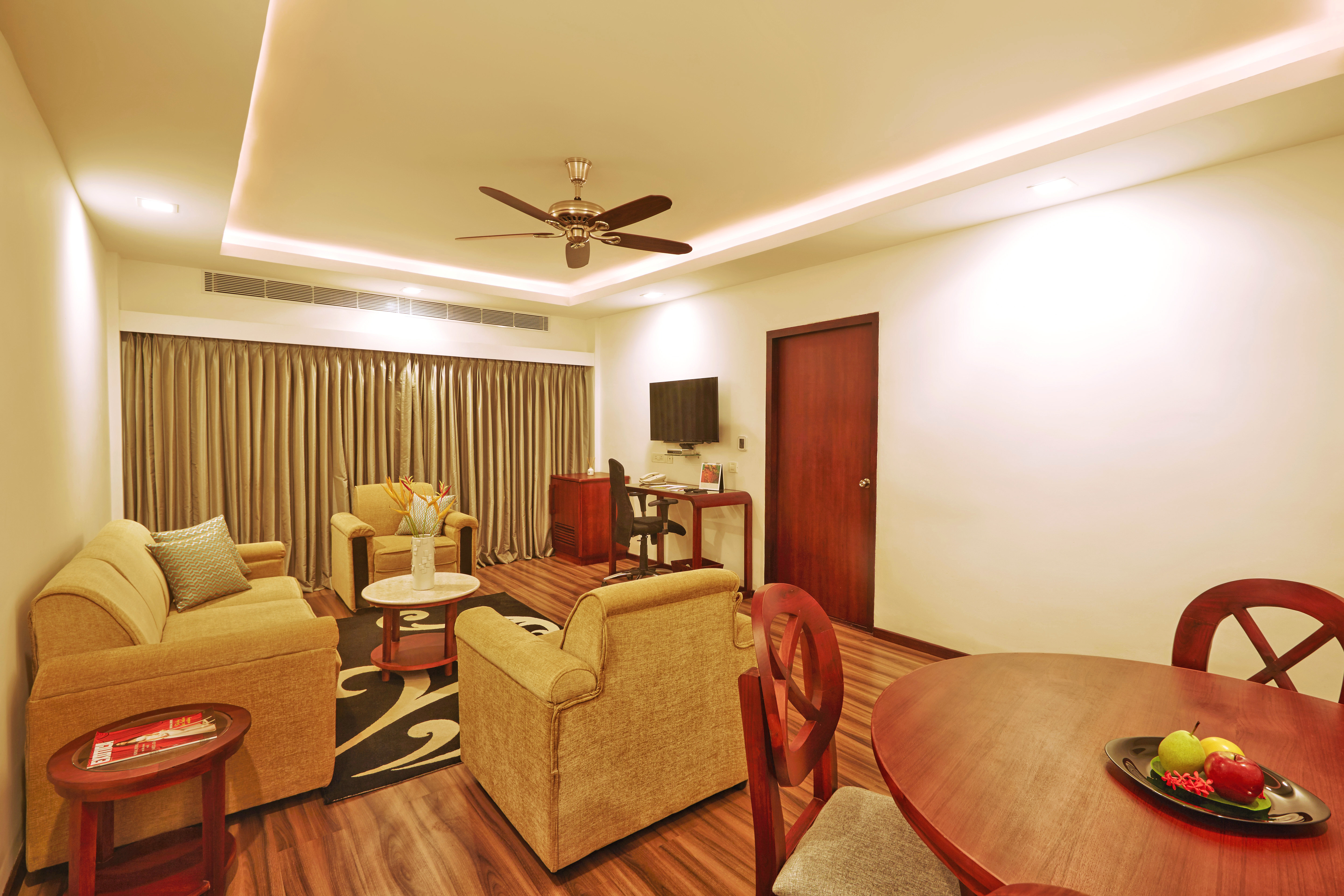 The Gateway Hotel Varkala-guestroom-Suite Living Room Curtain.jpg