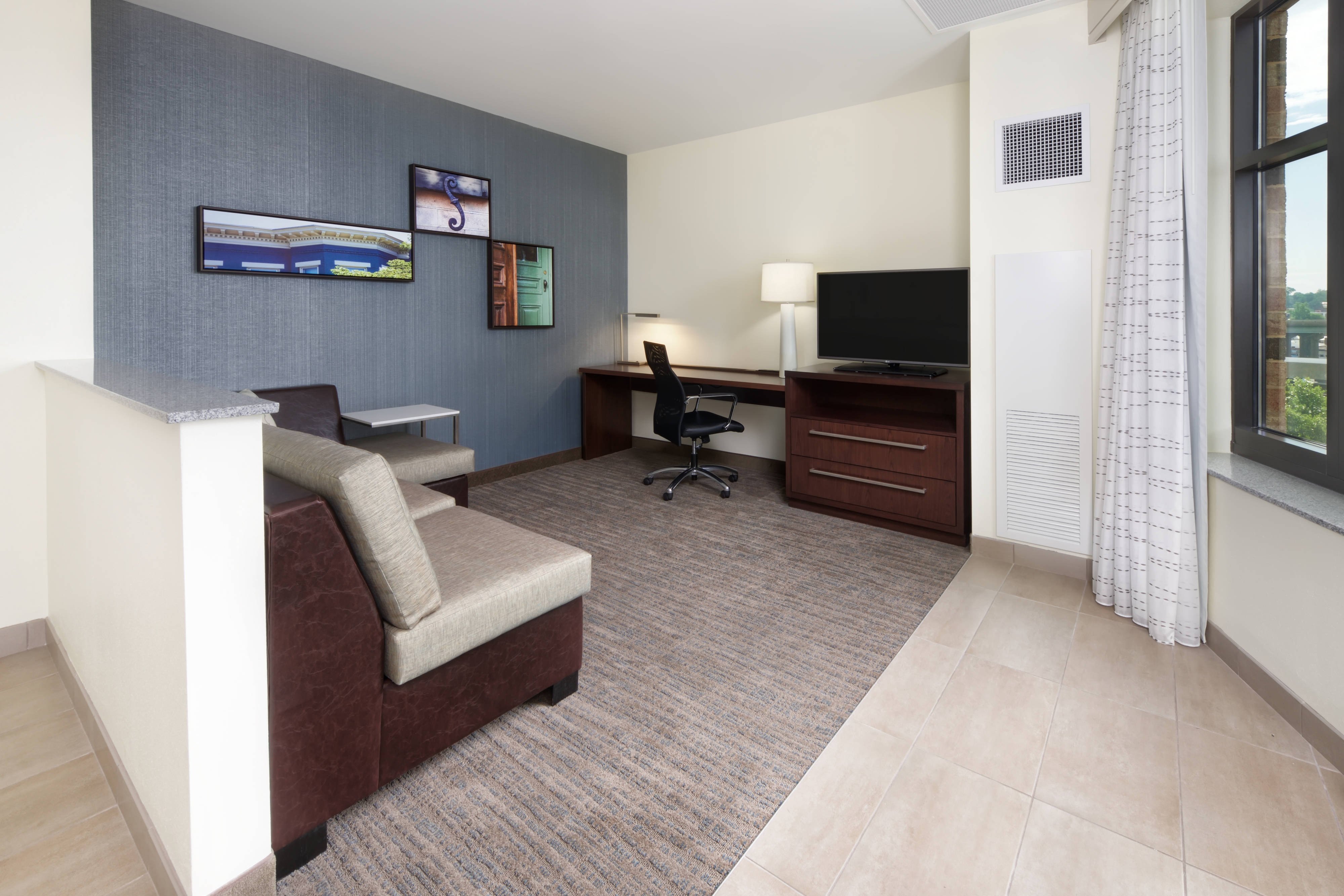 One-Bedroom Corner King Suite - Living Area