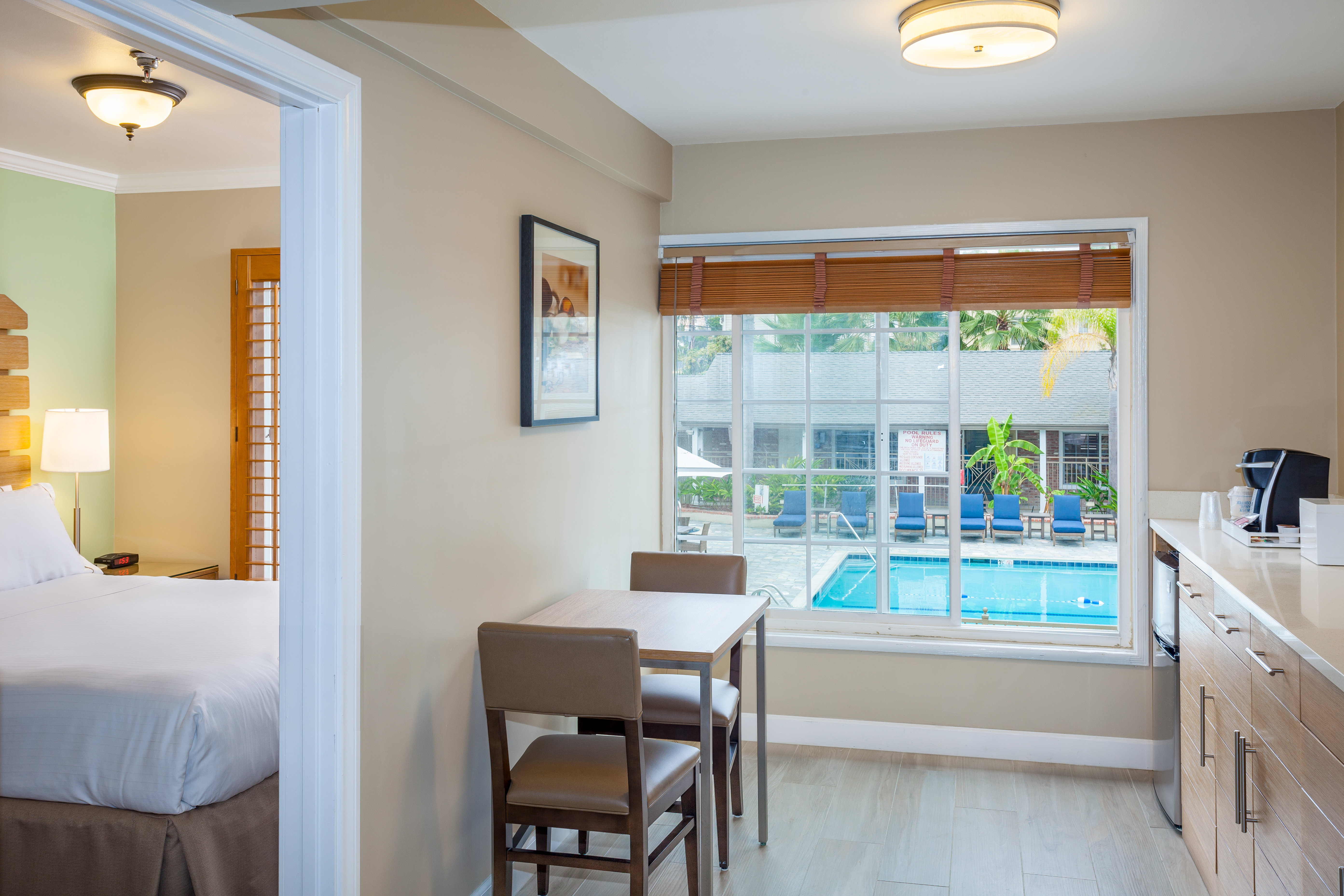 Our suites feature expanded dining nooks and a separate bedroom.