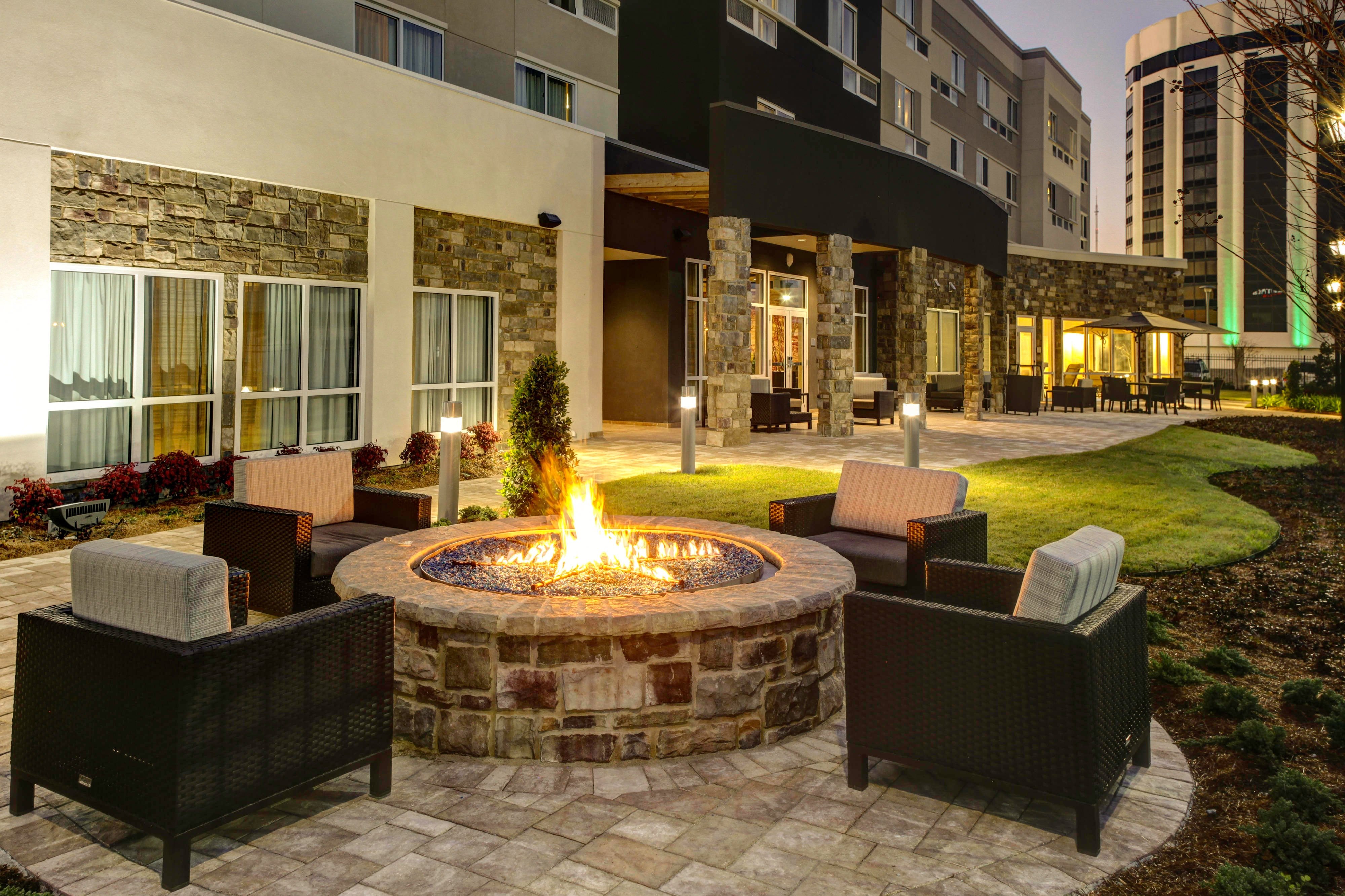 Fire Pit and Courtyard