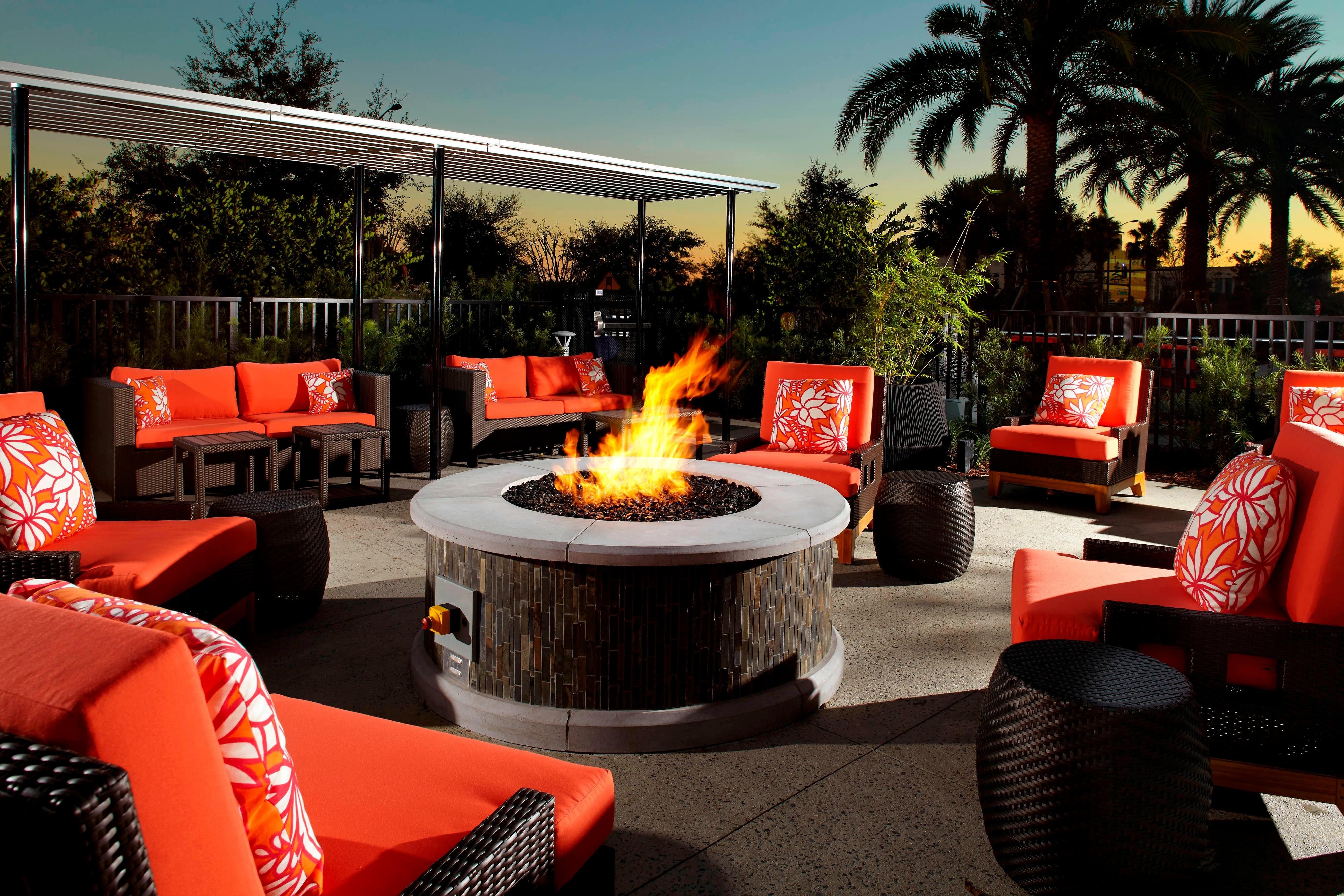 Hotel Patio and Fire Pit