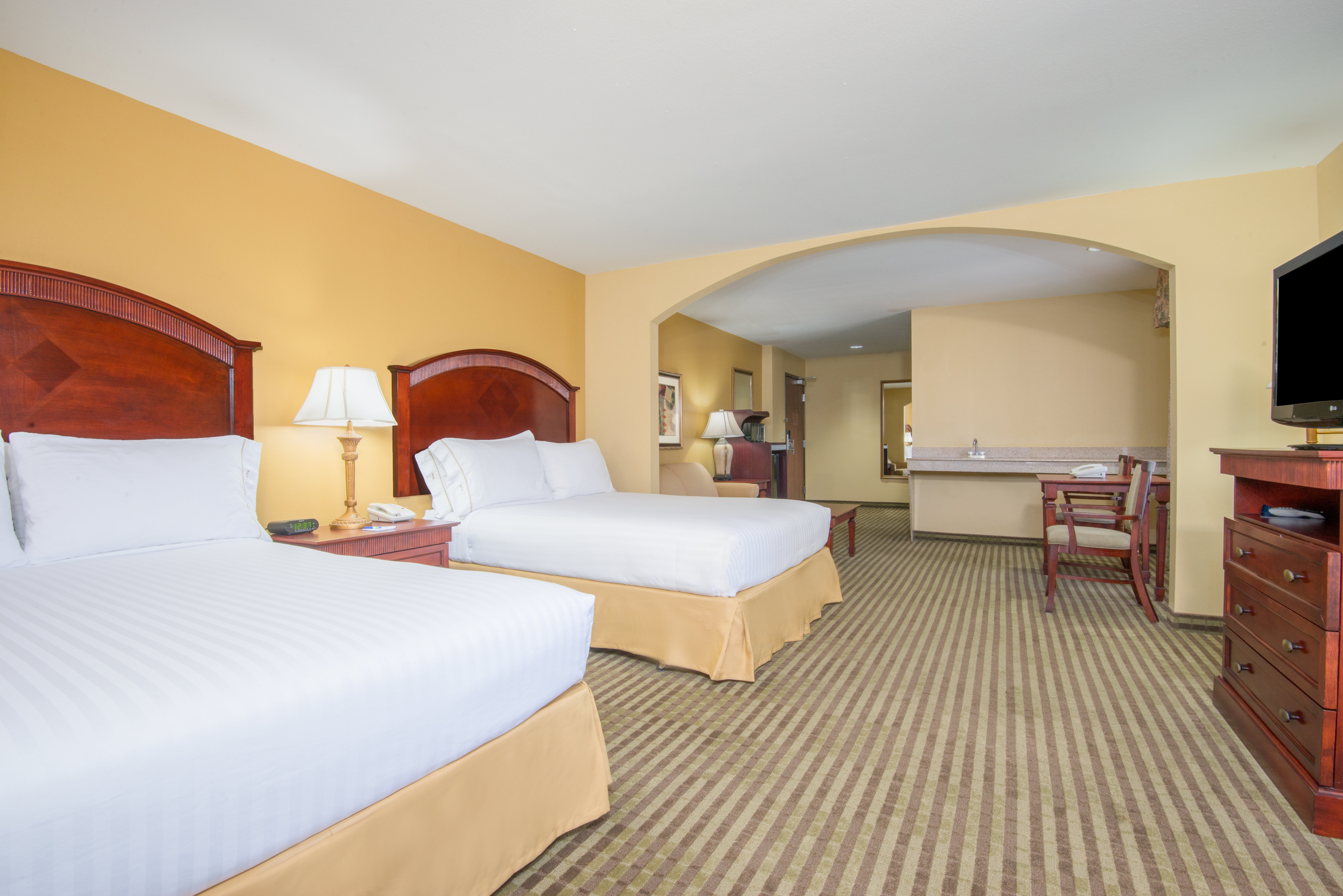 Spacious Two Queen Suite at Holiday Inn Express in Enid Oklahoma