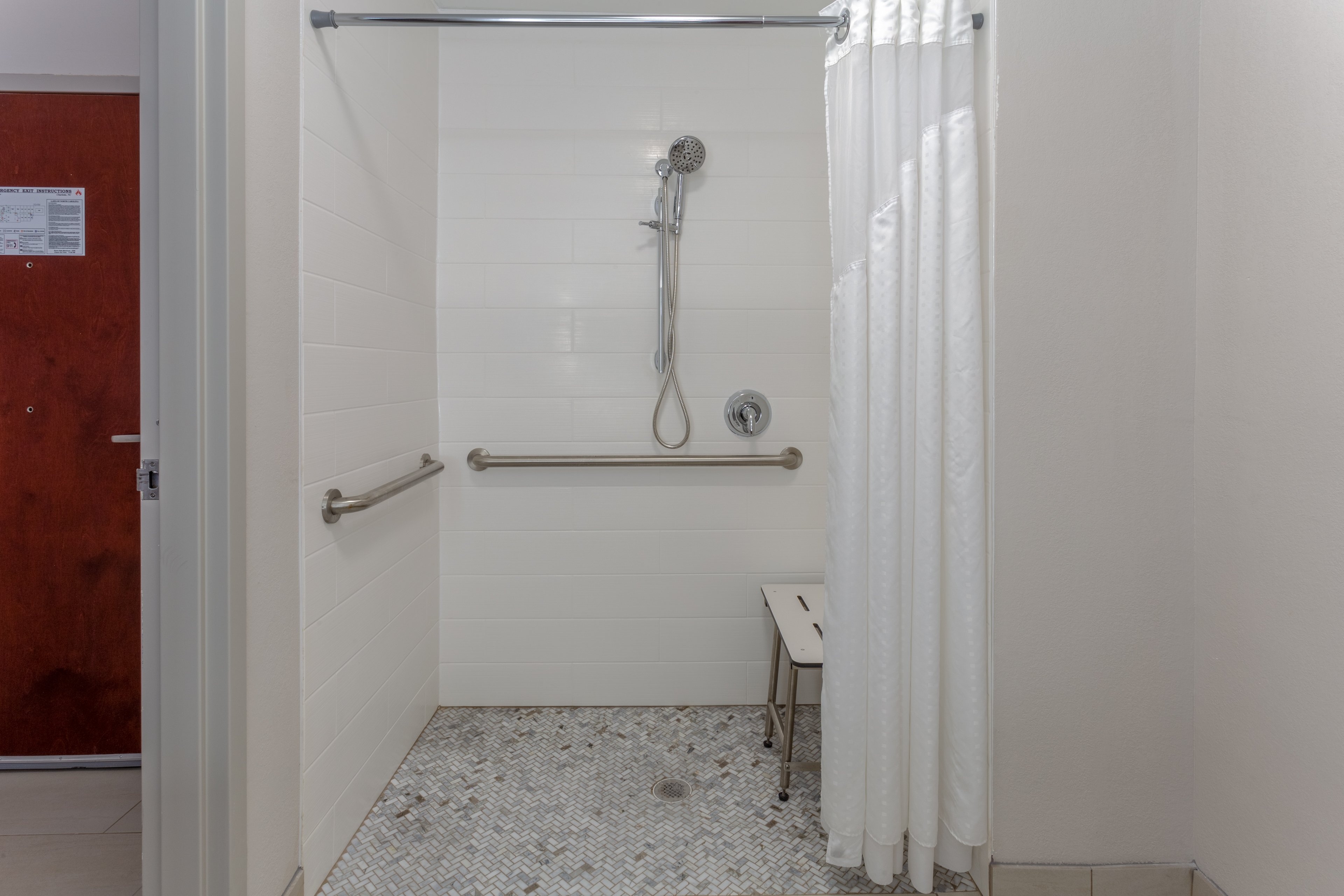 ADA Guest Bathroom W/ Roll In Shower