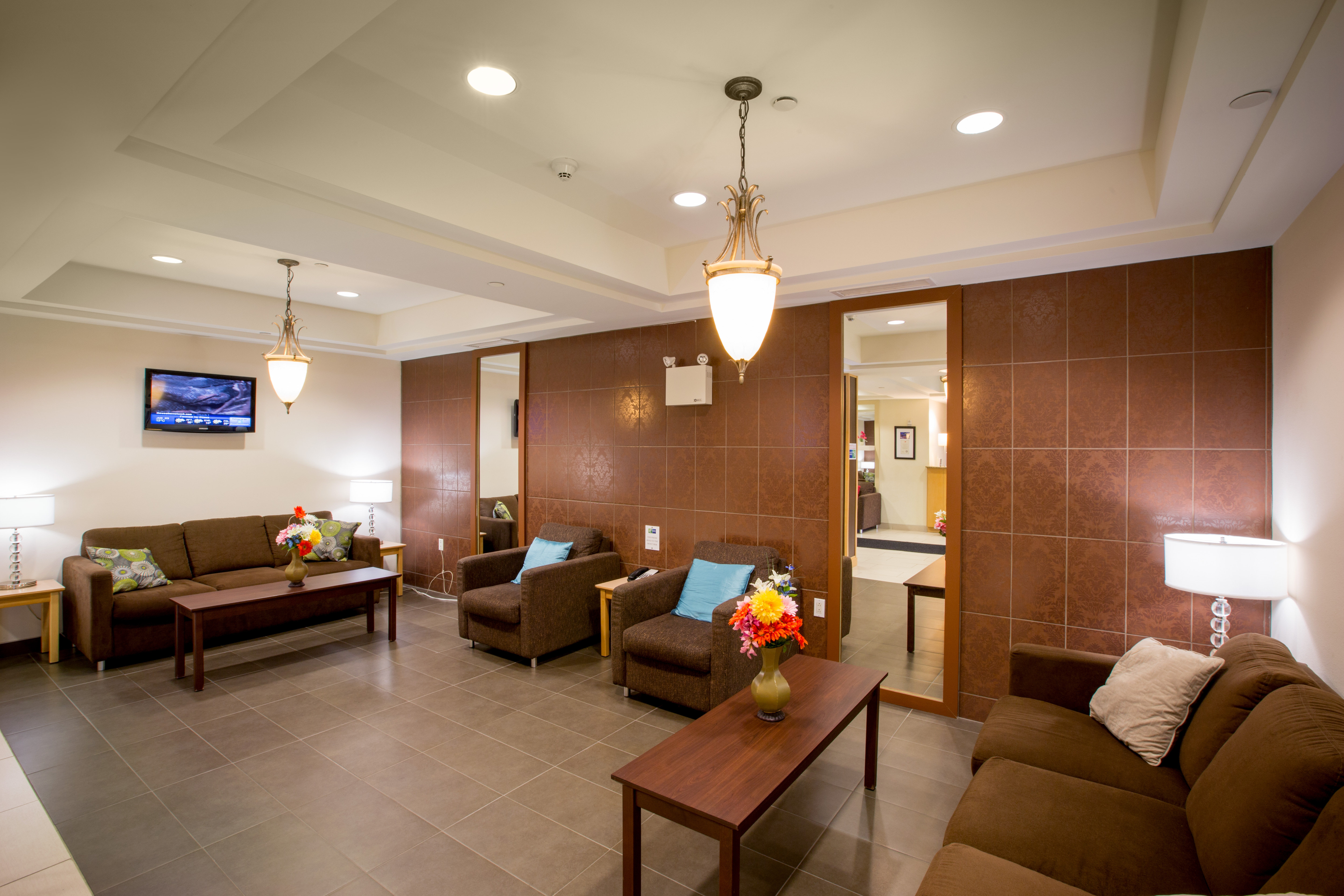 Relax in our warm and welcoming lobby after a long day