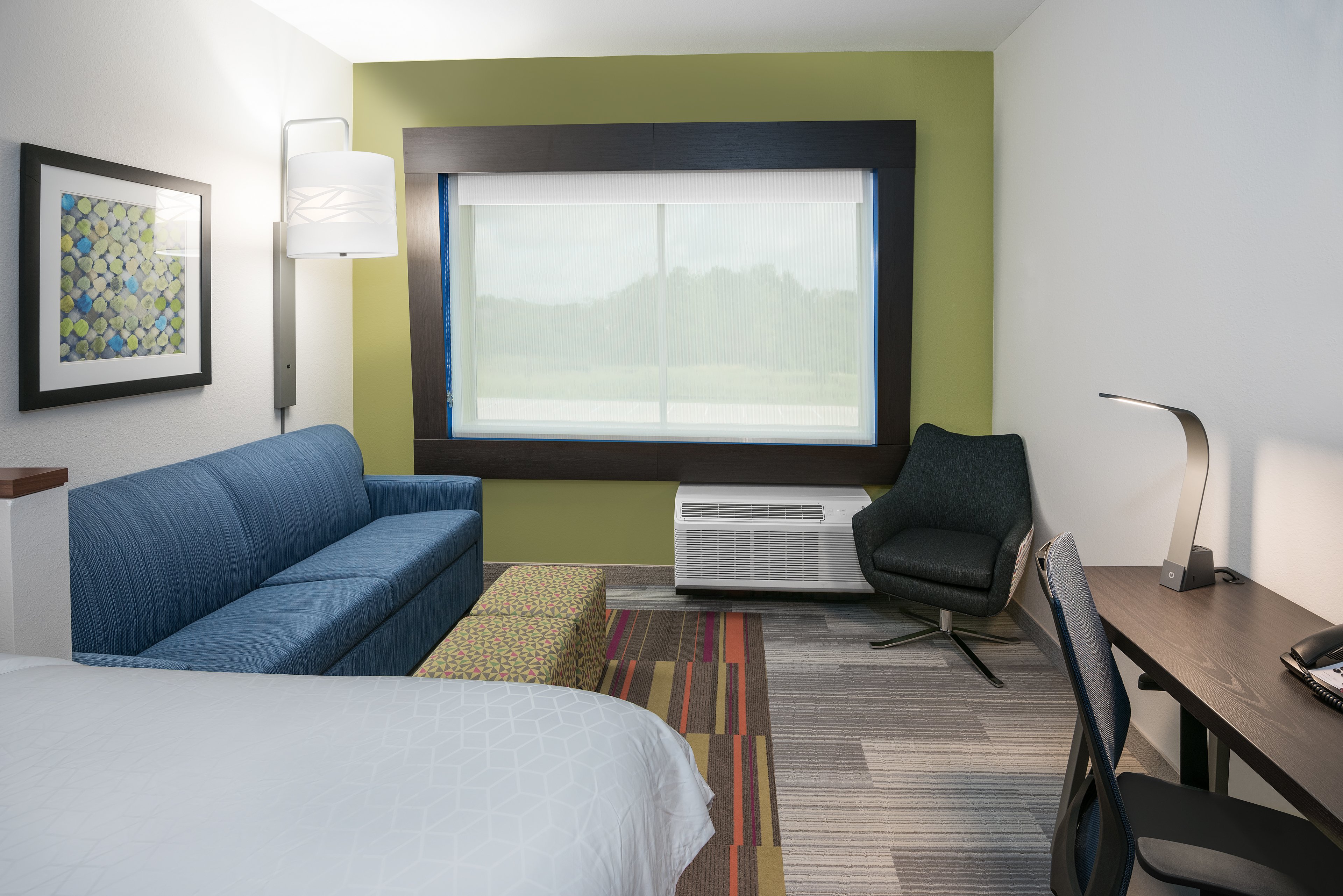 Our Suite offers large rooms with a sleeper sofa. 