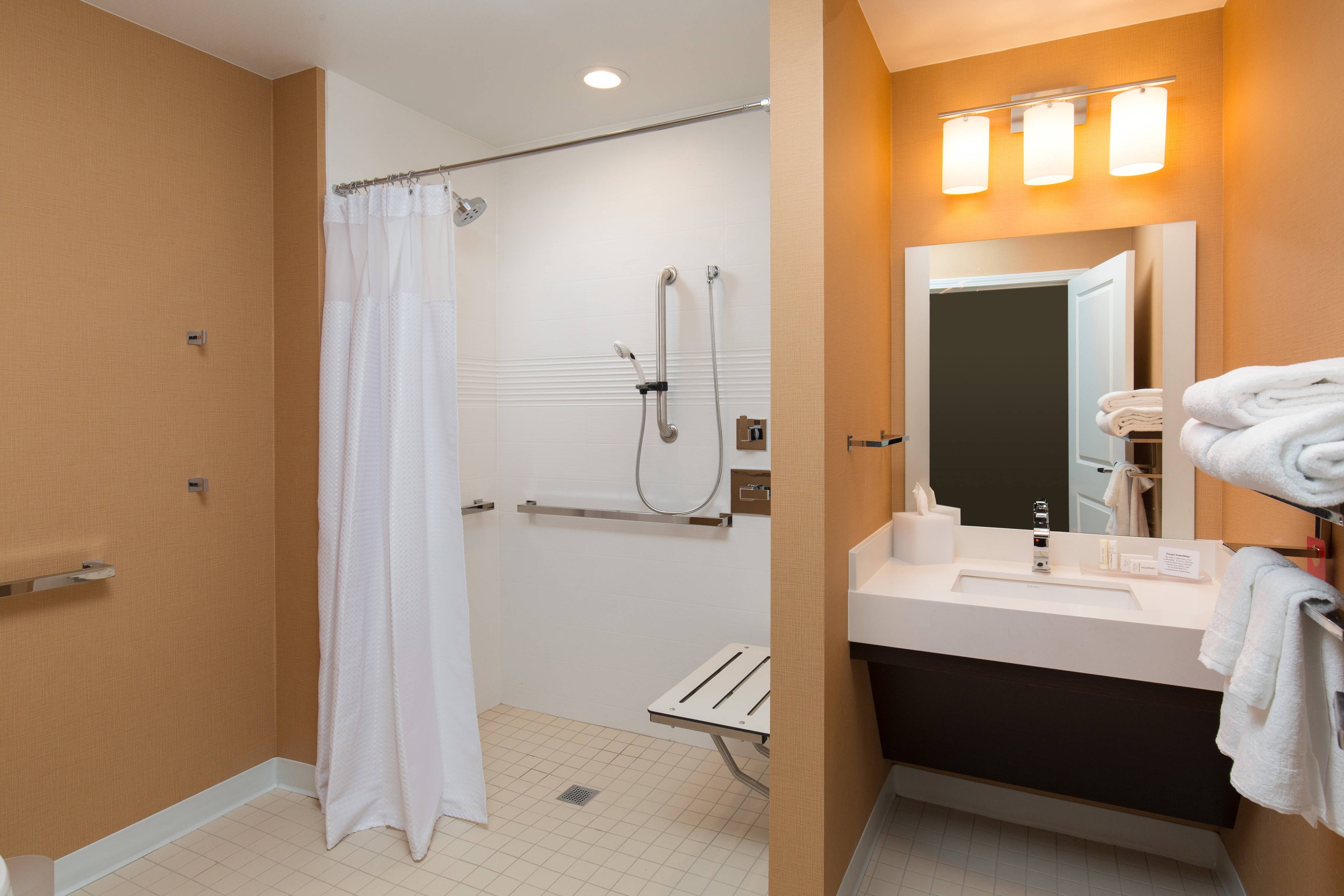 Accessible Bathroom - Roll-In-Shower