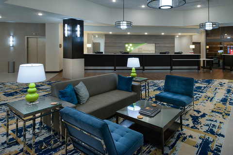 Stay connected in our Lobby with WI-FI, data ports & outlets