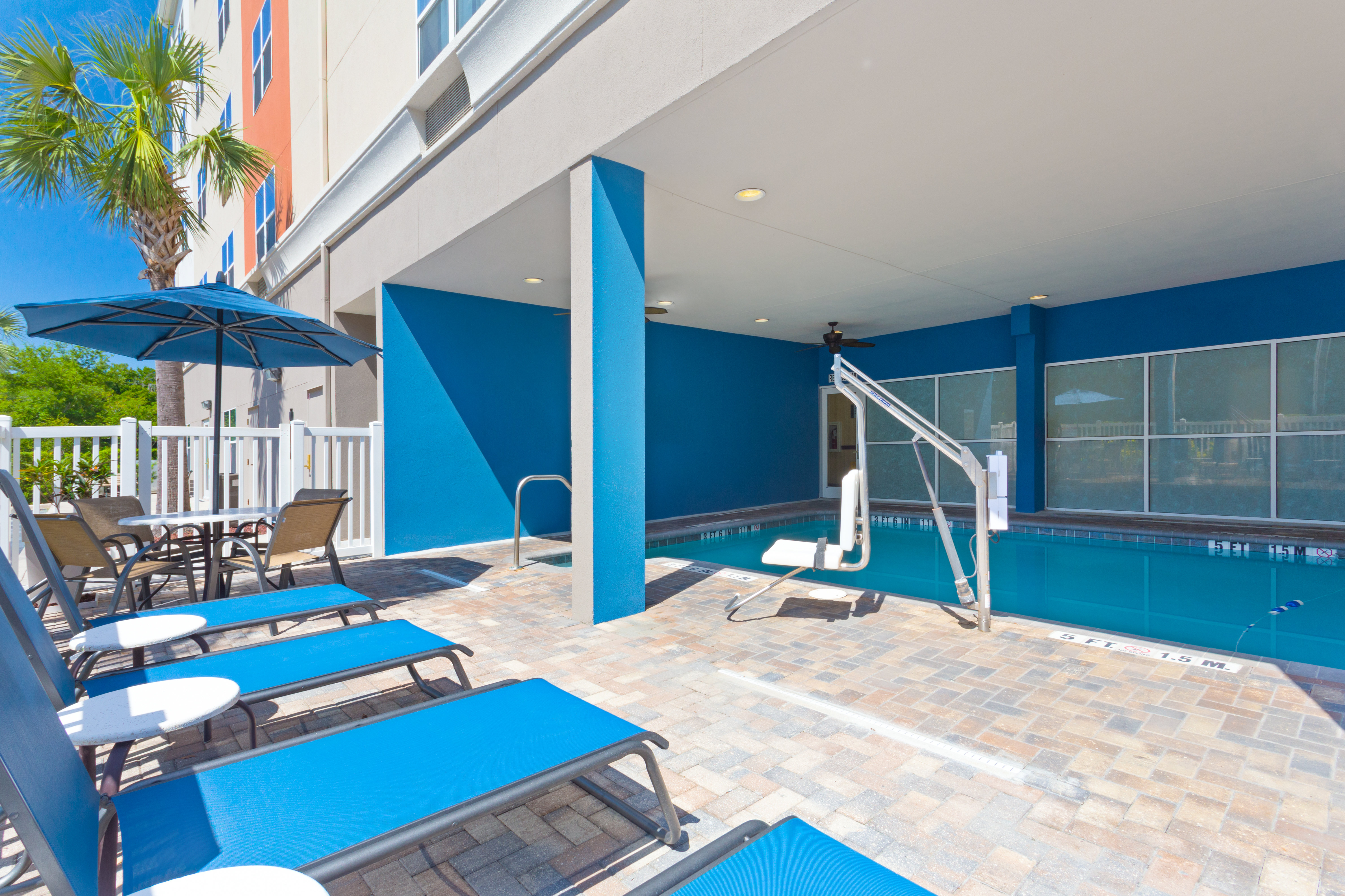 Relax and catch some rays in our all season pool area!
